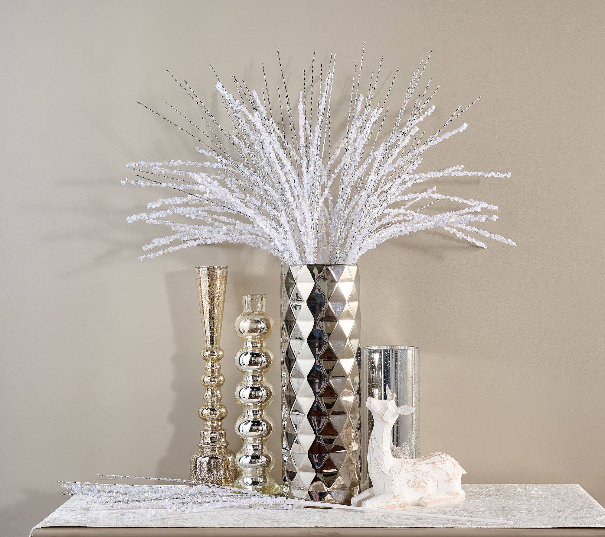 "As Is" Set of 6 Glittered Sprays by Valerie