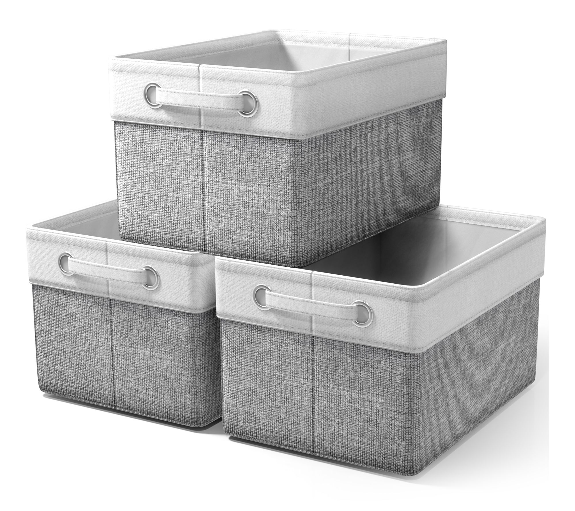 Sorbus 15" Collapsible Storage Bins with Handles - 3 PK