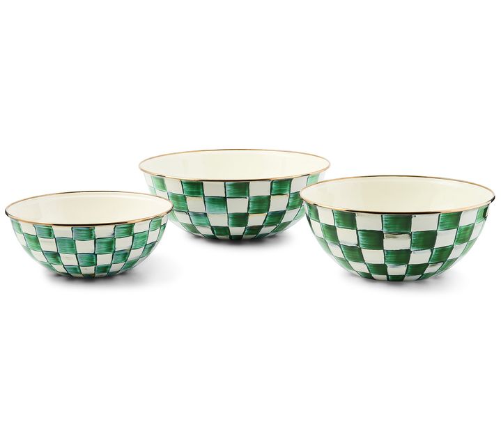 MacKenzie- Childs Set of 3 Mixing Bowls