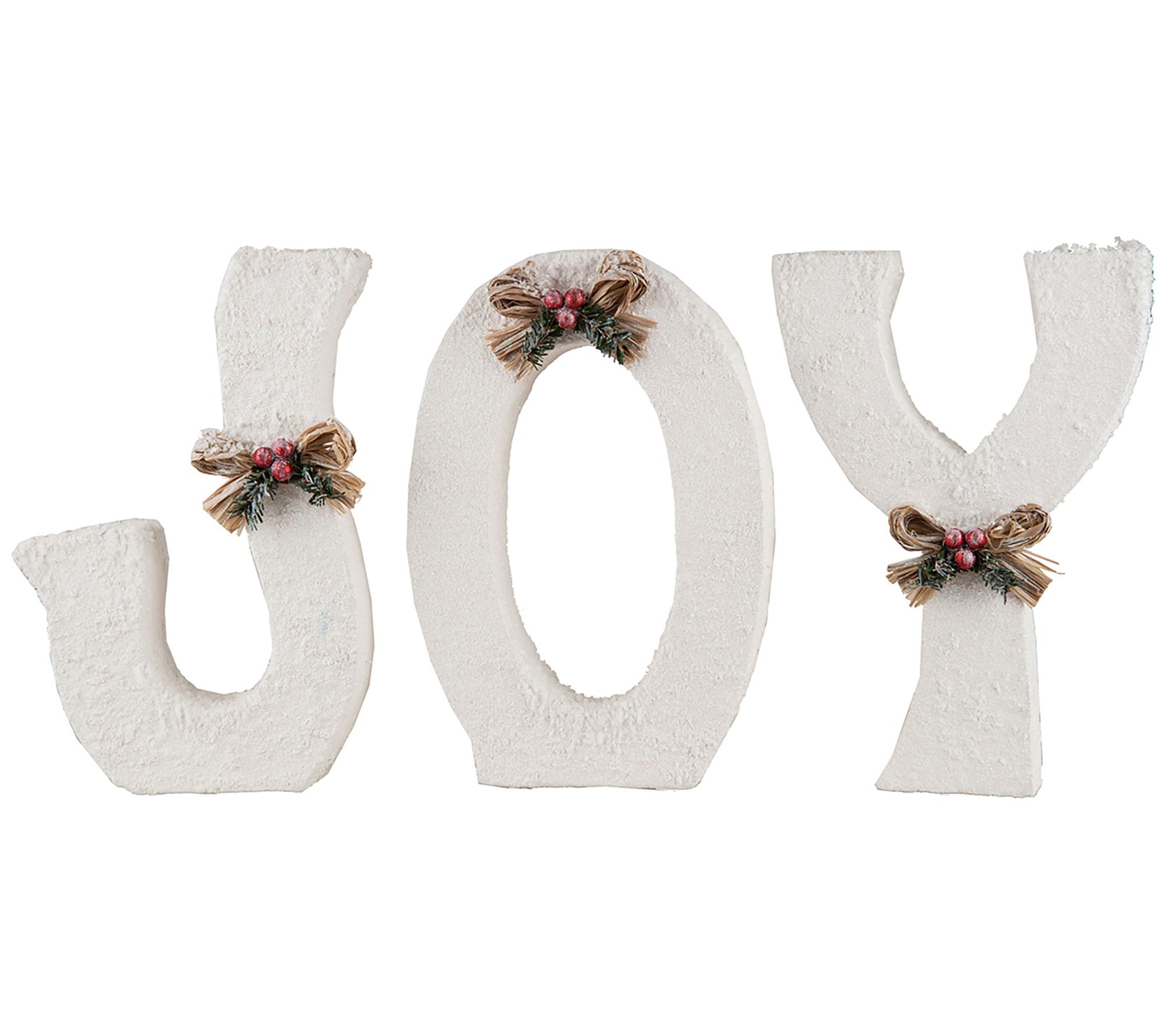 Gallerie II Winter White Joy Letters  Set of 3