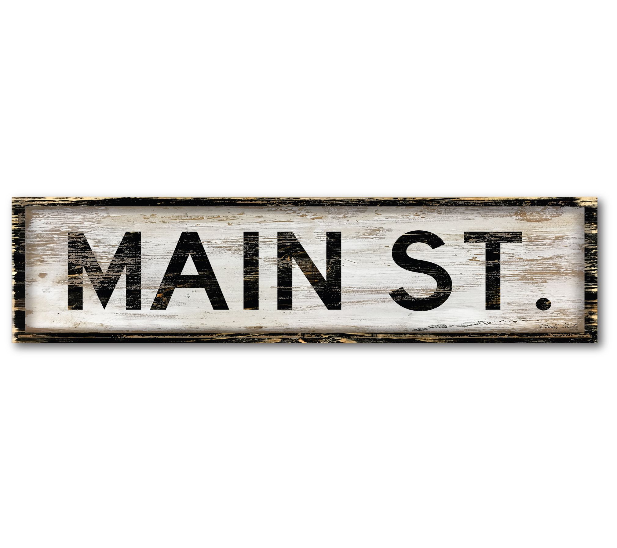 Courtside Market Main Street 6" x 24" Wooden Panel