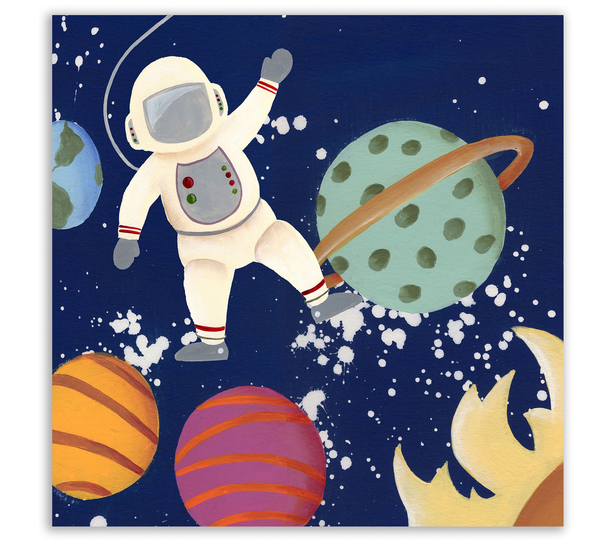 Courtside Market Future Space Explorer I 16" x16" Canvas