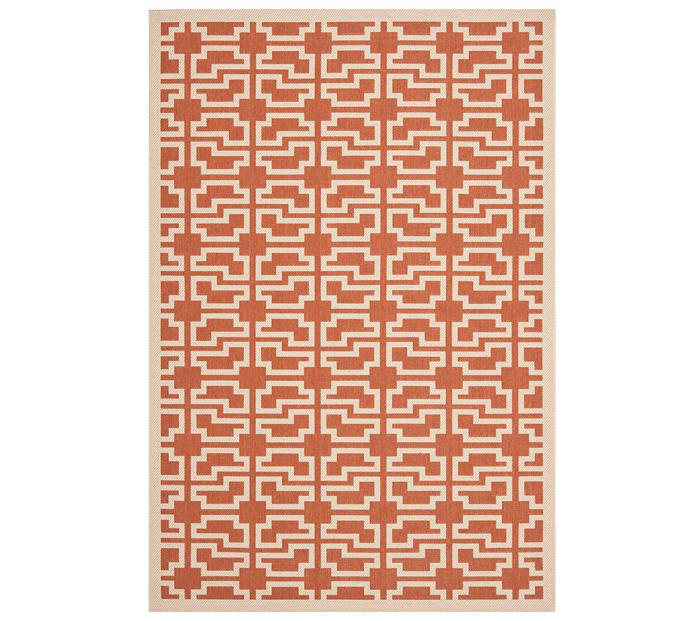 Safavieh 4' x 5'7" Abstract Indoor/Outdoor Rug