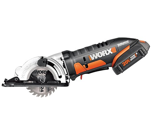 Worx 20V Cordless 3-3/8" Saw with Battery