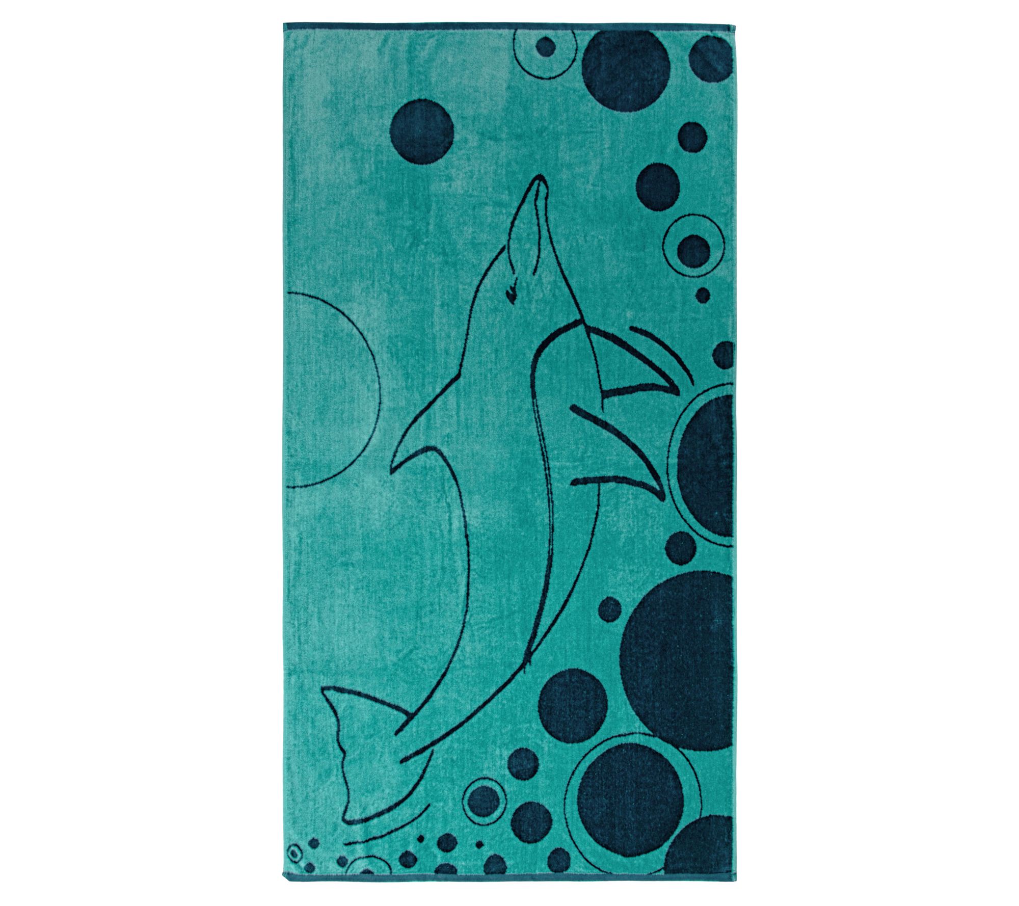 Superior Mystic-Dolphin Egyptian Ctn ReversibleBeach Towel