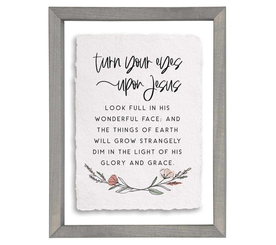 Sincere Surroundings 14" Turn Your Eyes Floating Frame Art