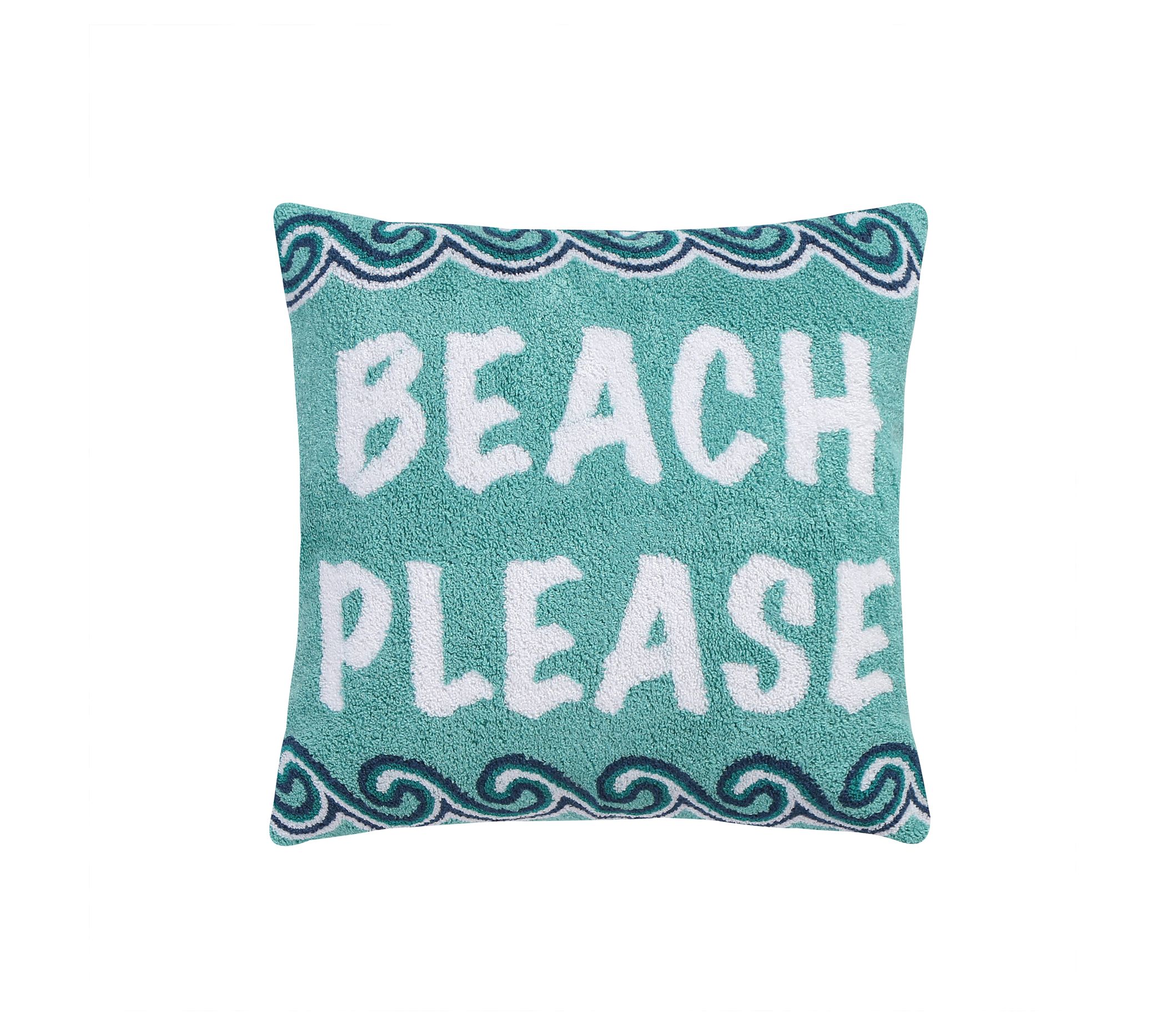 Levtex Home Teal Life Is Better by The Sea Pillow