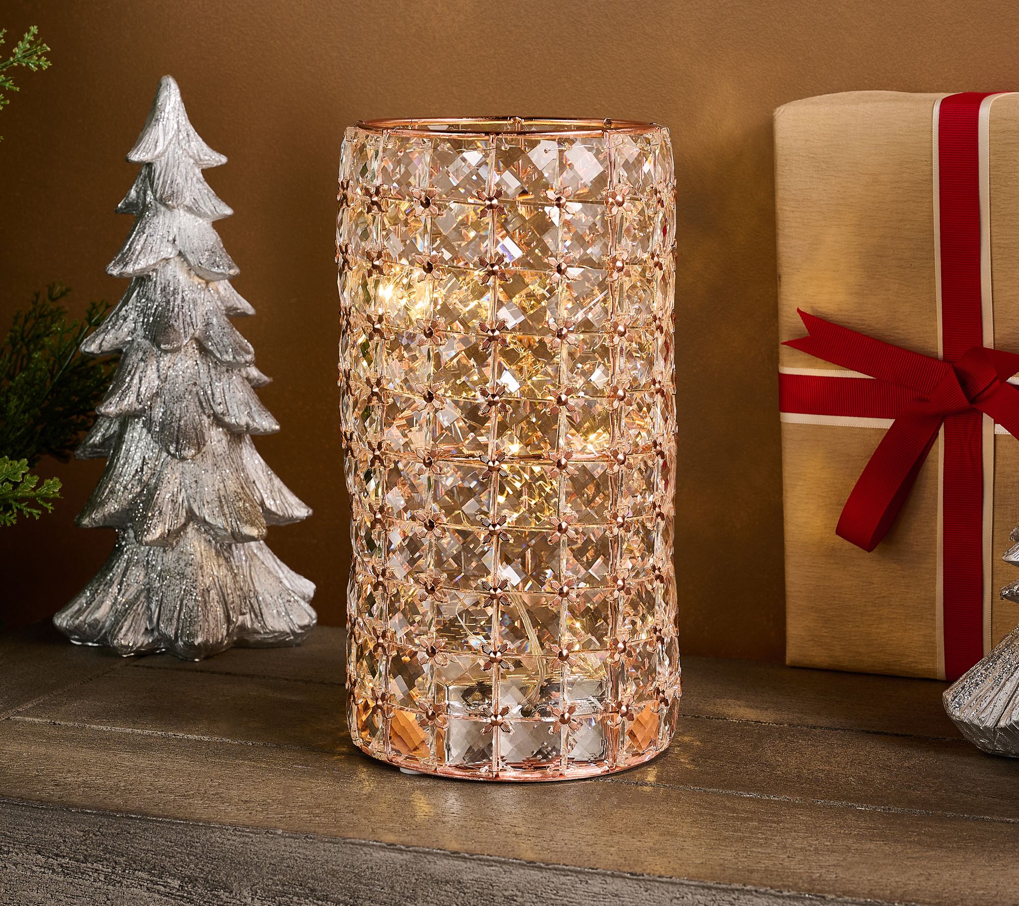 Multi-Faceted Brilliance Illuminated 9" Hurricane by Valerie