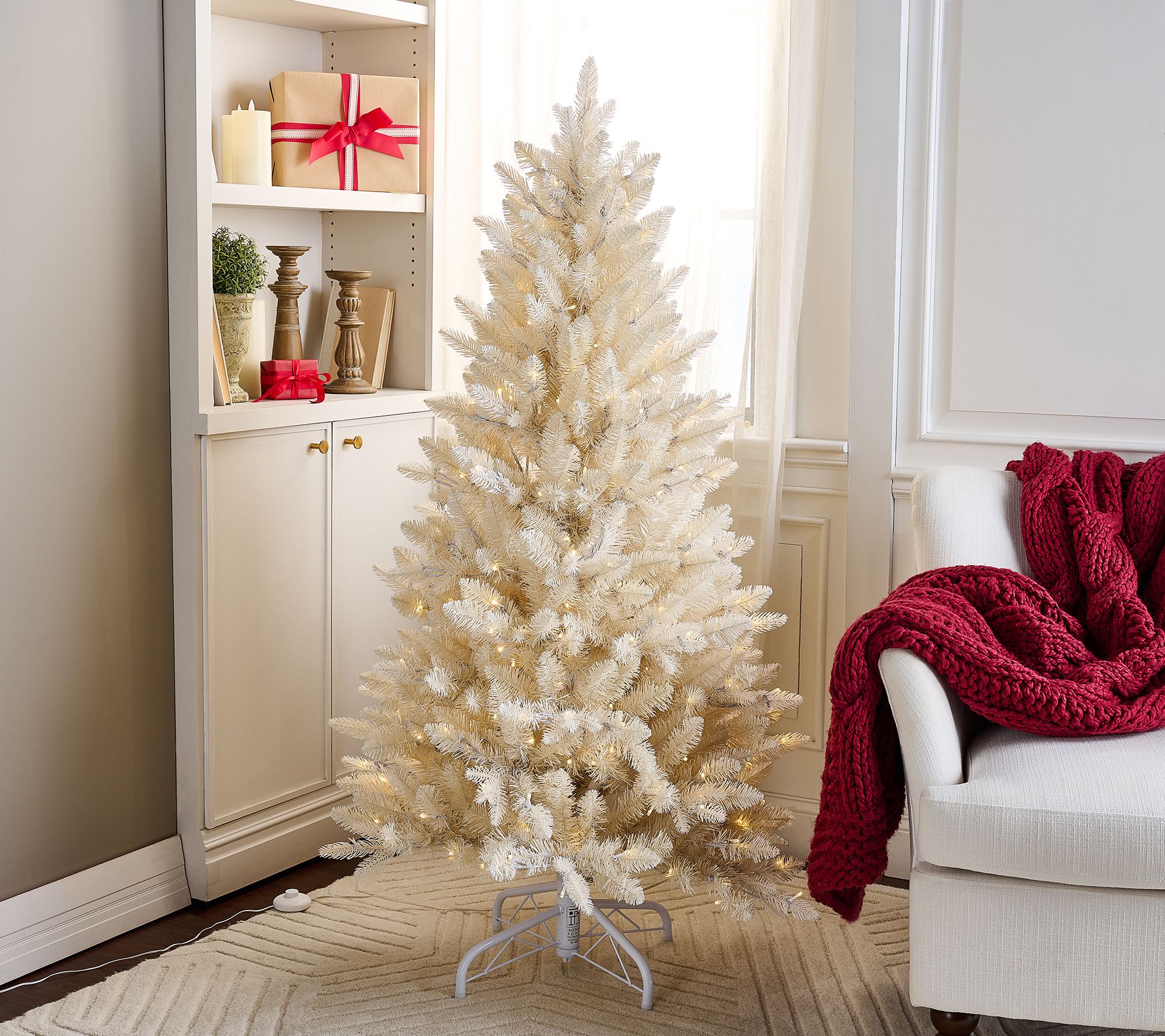 5' Christmas Tree with Color Flip LEDs by Kim Gravel