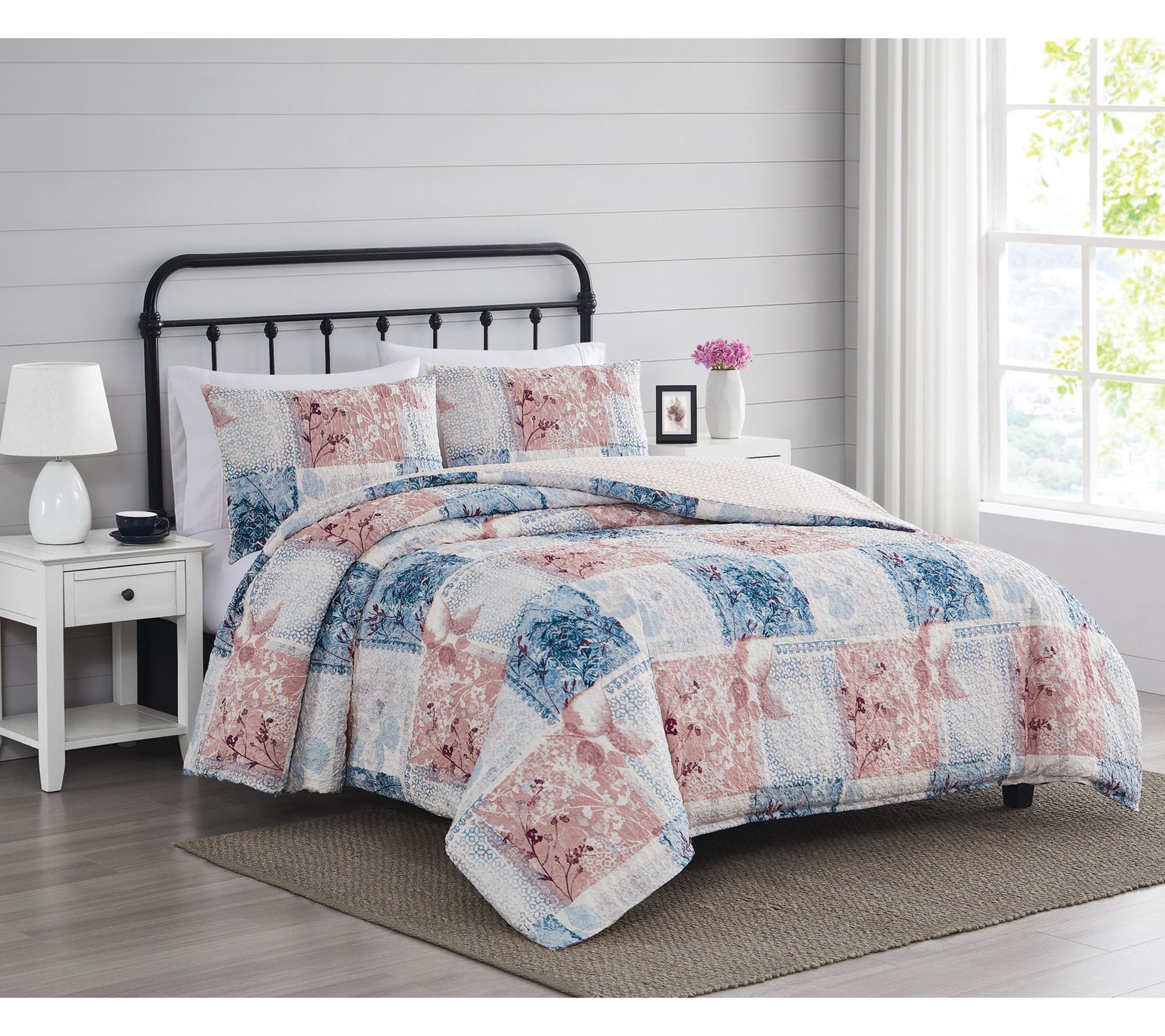 Cannon Textured Lotte Patchwork Tw/Twin XL 2pcomforter Set
