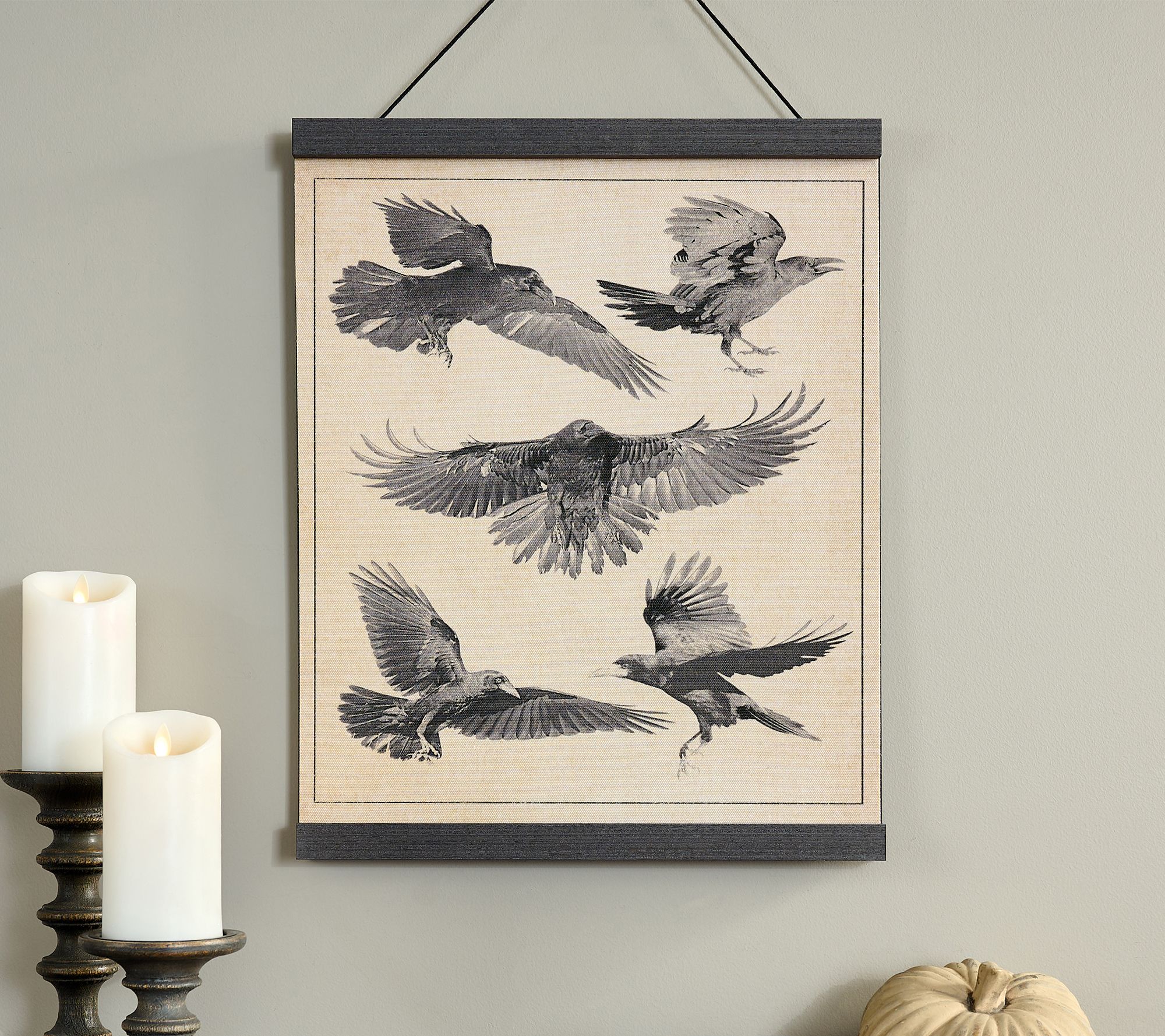 Cozy Cottage by Liz Marie Hanging Art Crows In Flight