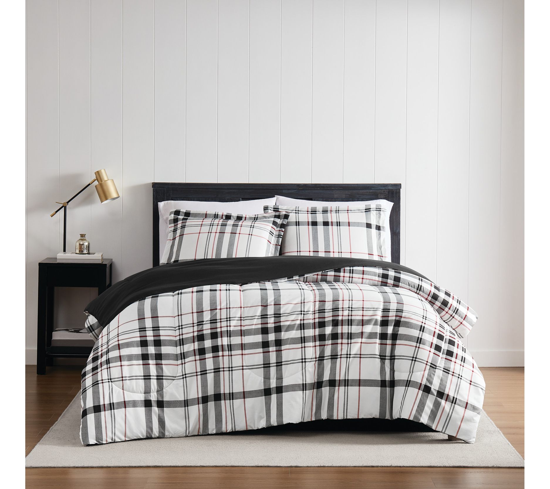 London Fog Charlotte Plaid Twin XL 2-Piece Comf orter Set