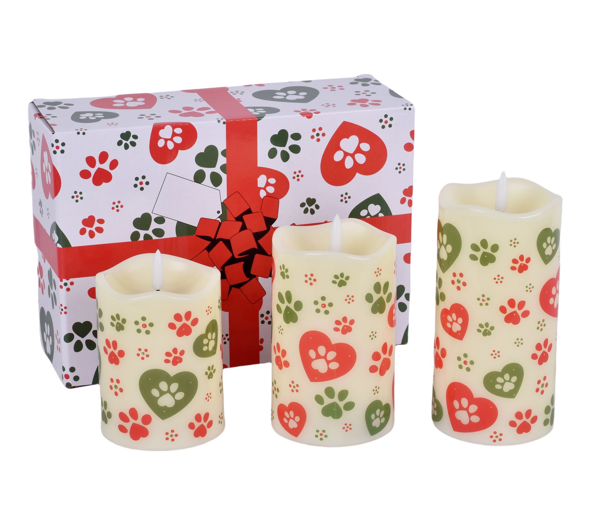 "As Is" Temp- tations (3) Fiberoptic Flameless Candles