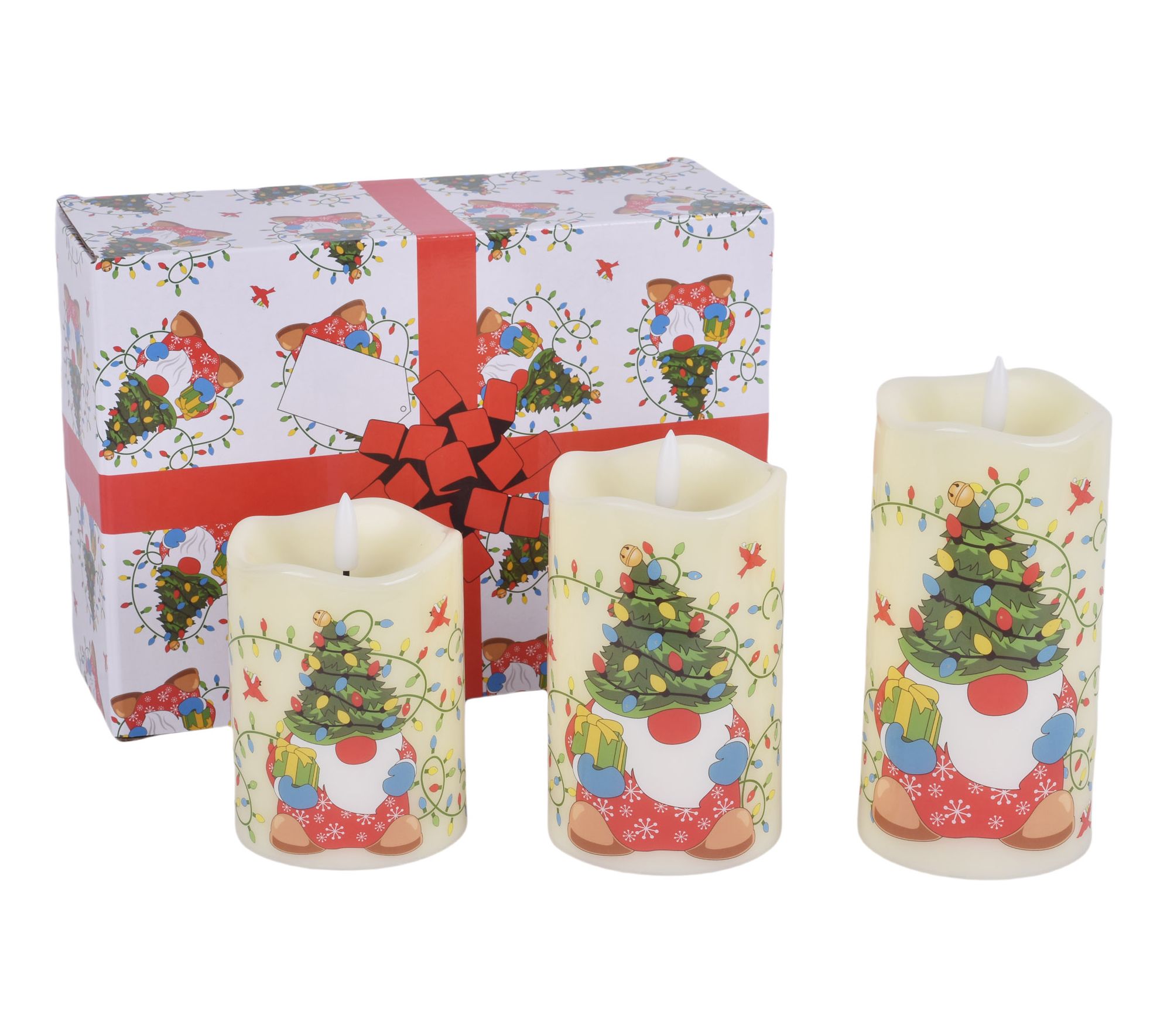 "As Is" Temp- tations (3) Fiberoptic Flameless Candles
