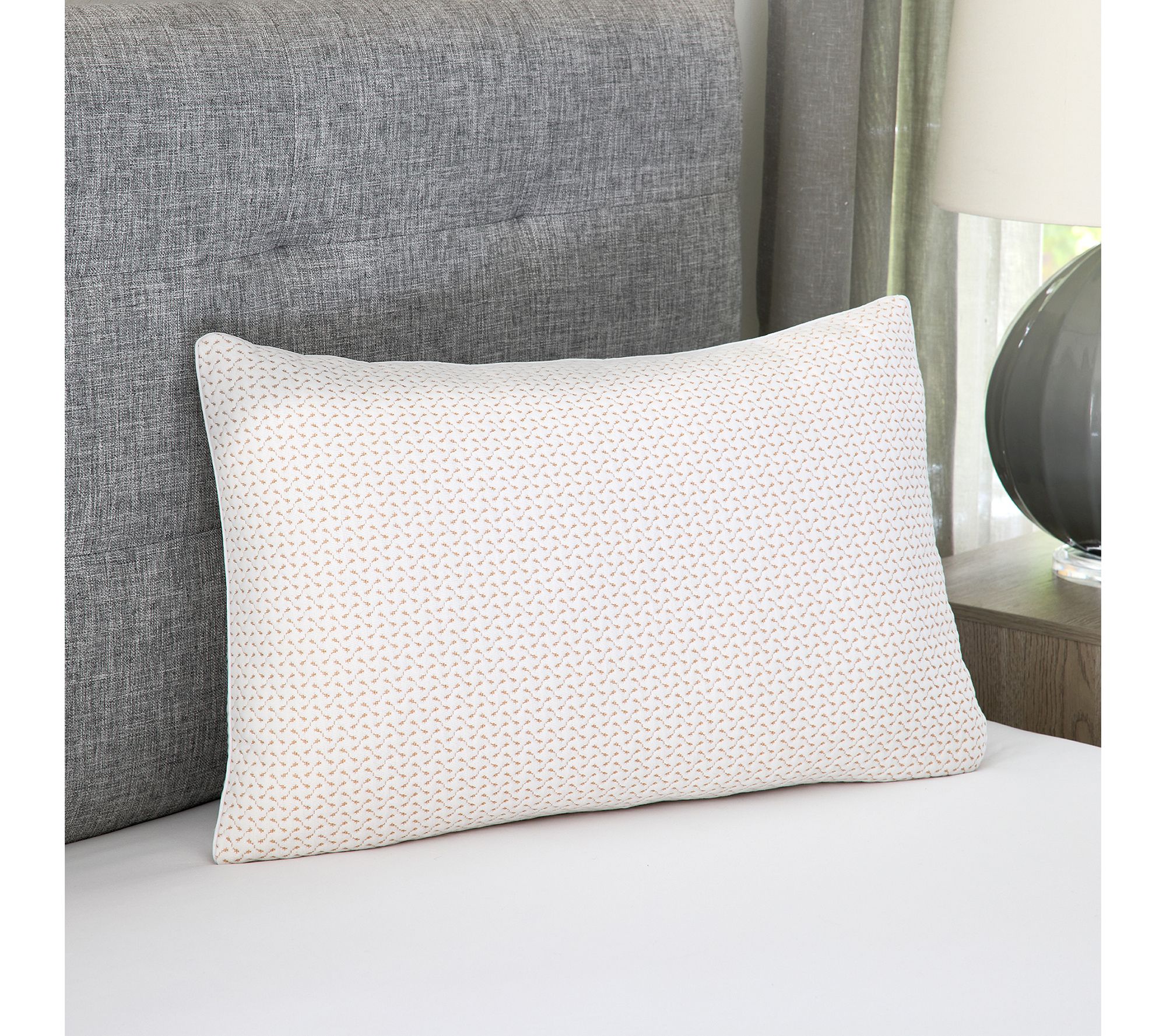 Bodipedic Memory Foam Cluster Bed Pillow with Copper Cover