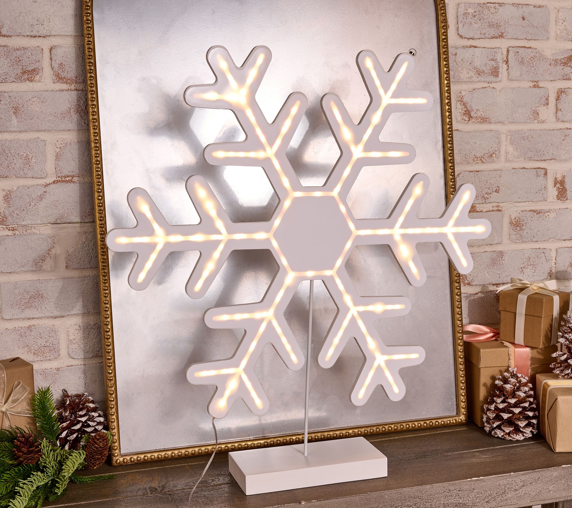 "As Is" Bethlehem Light 24" Illuminated Double Sided Snowflake