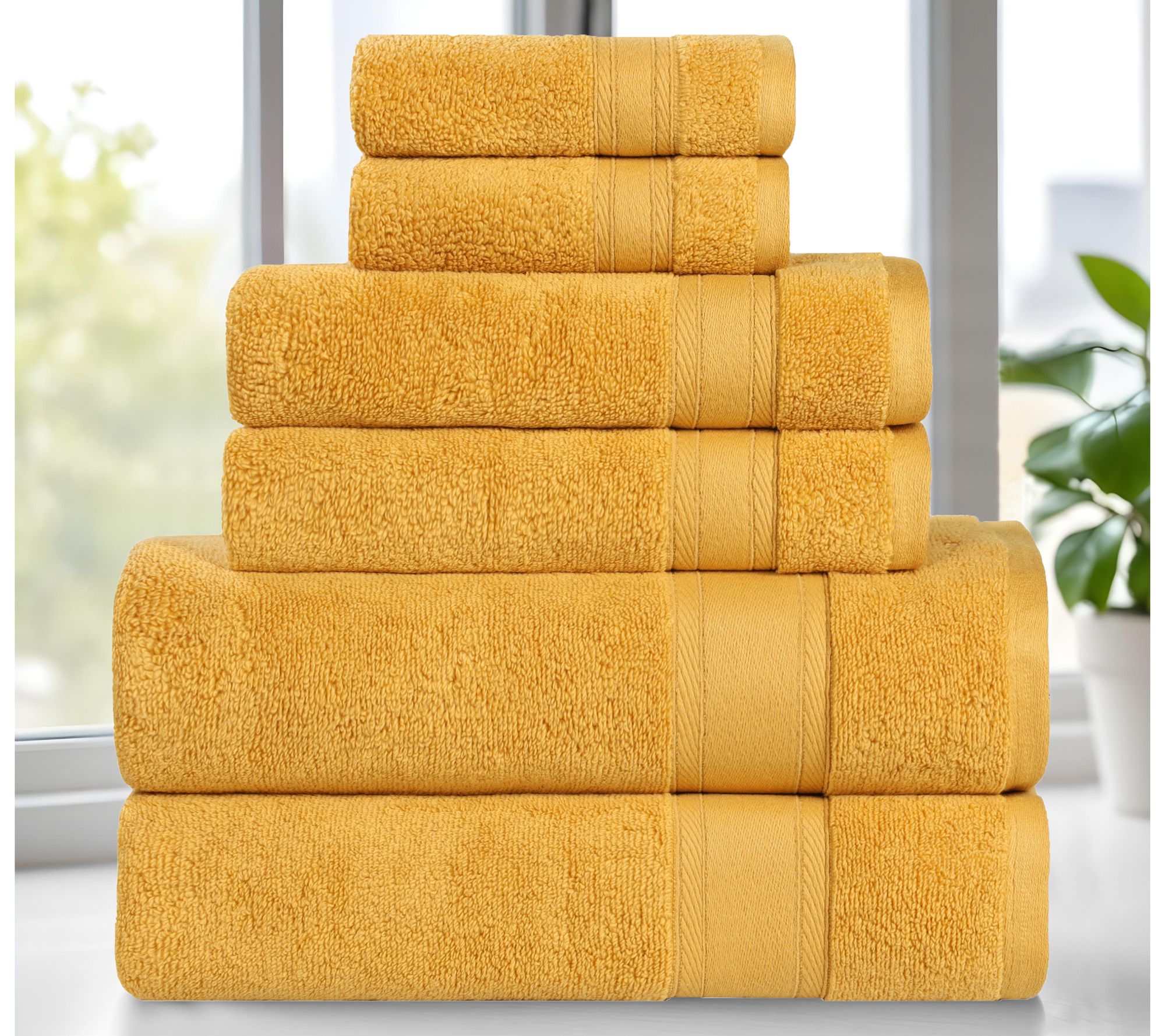 Superior 6 Piece Belmont Zero Twist Cotton SoftTowel Set