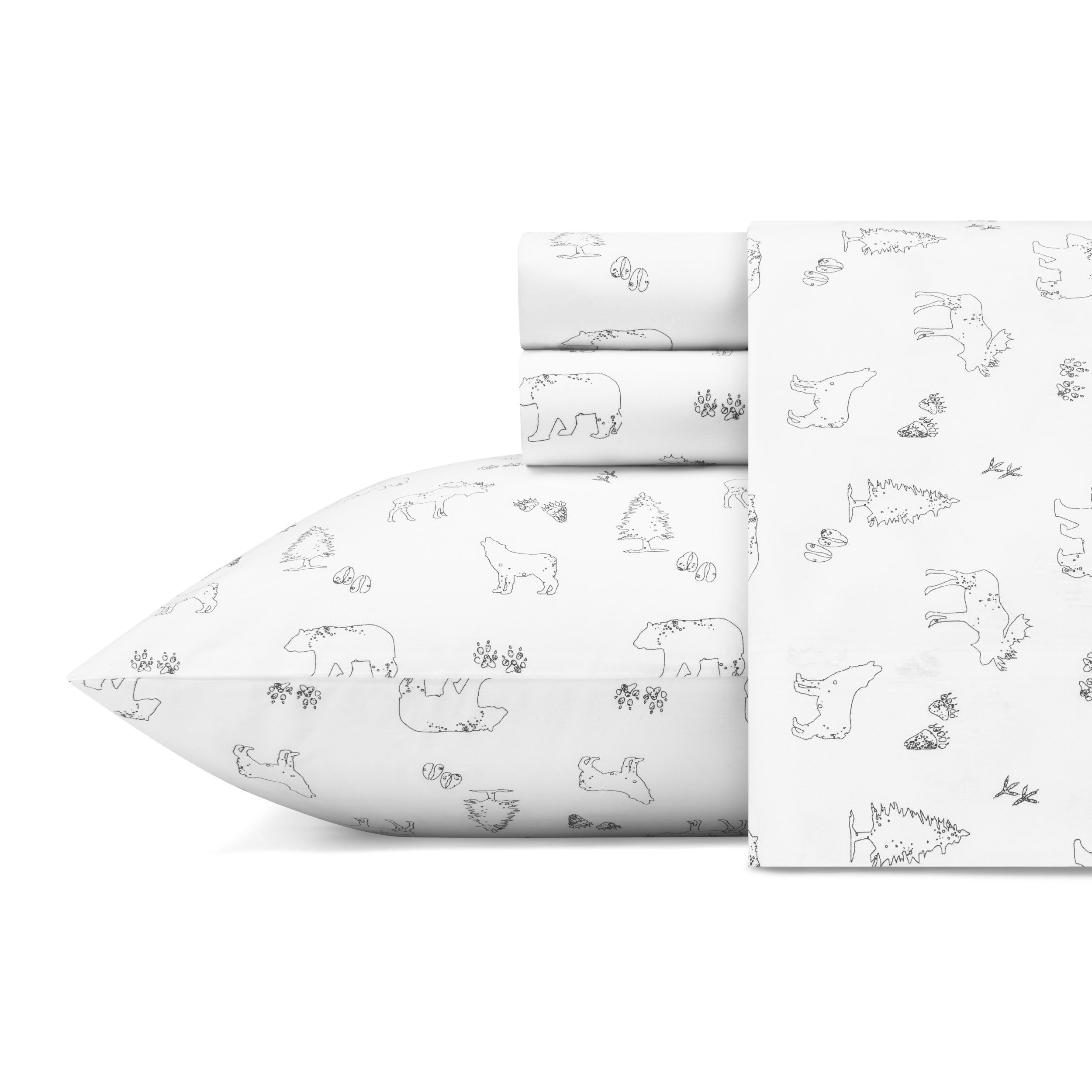 Eddie Bauer Animal Tracks King Sheet Set