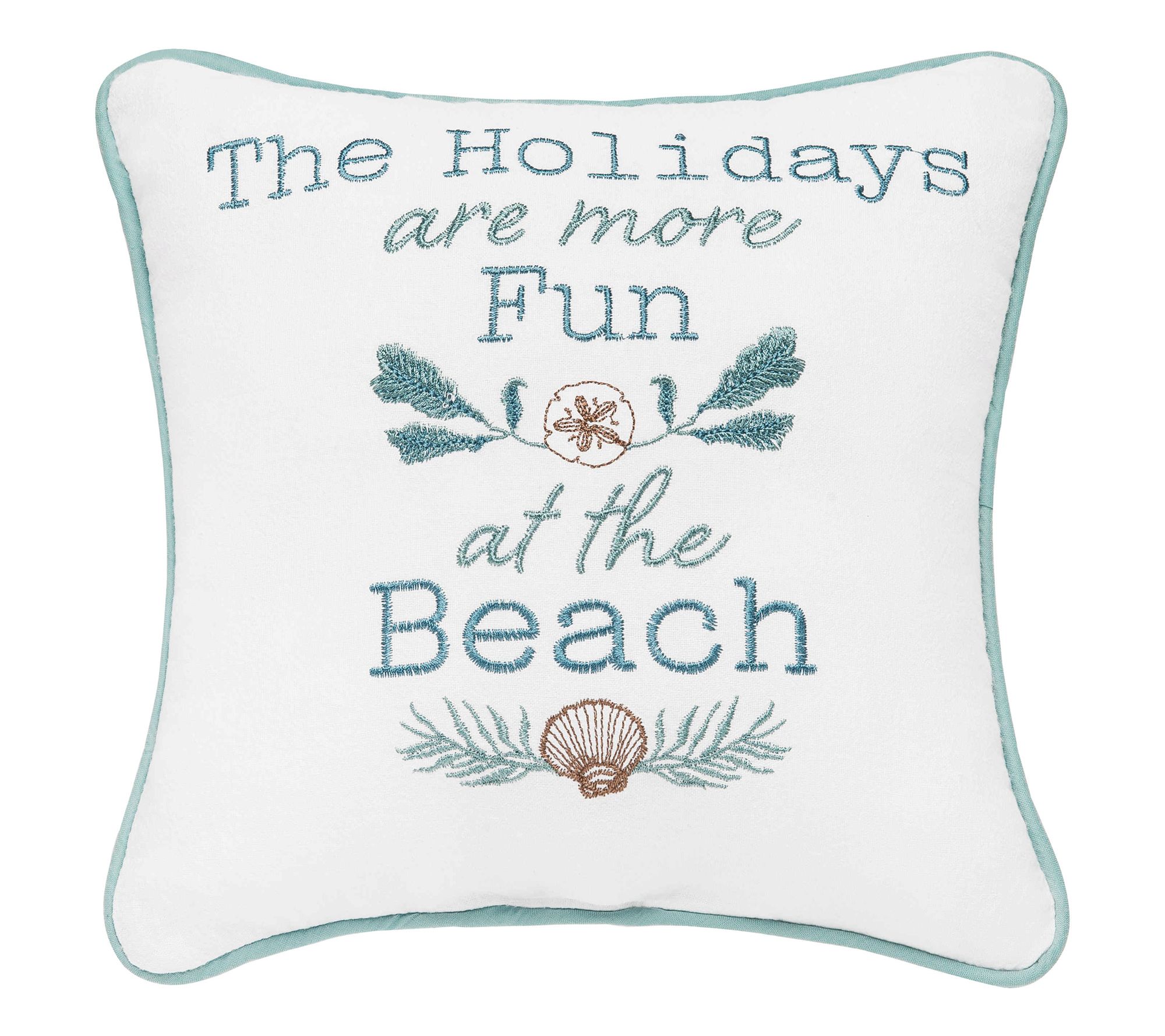 Holidays Are More Fun Pillow by Valerie