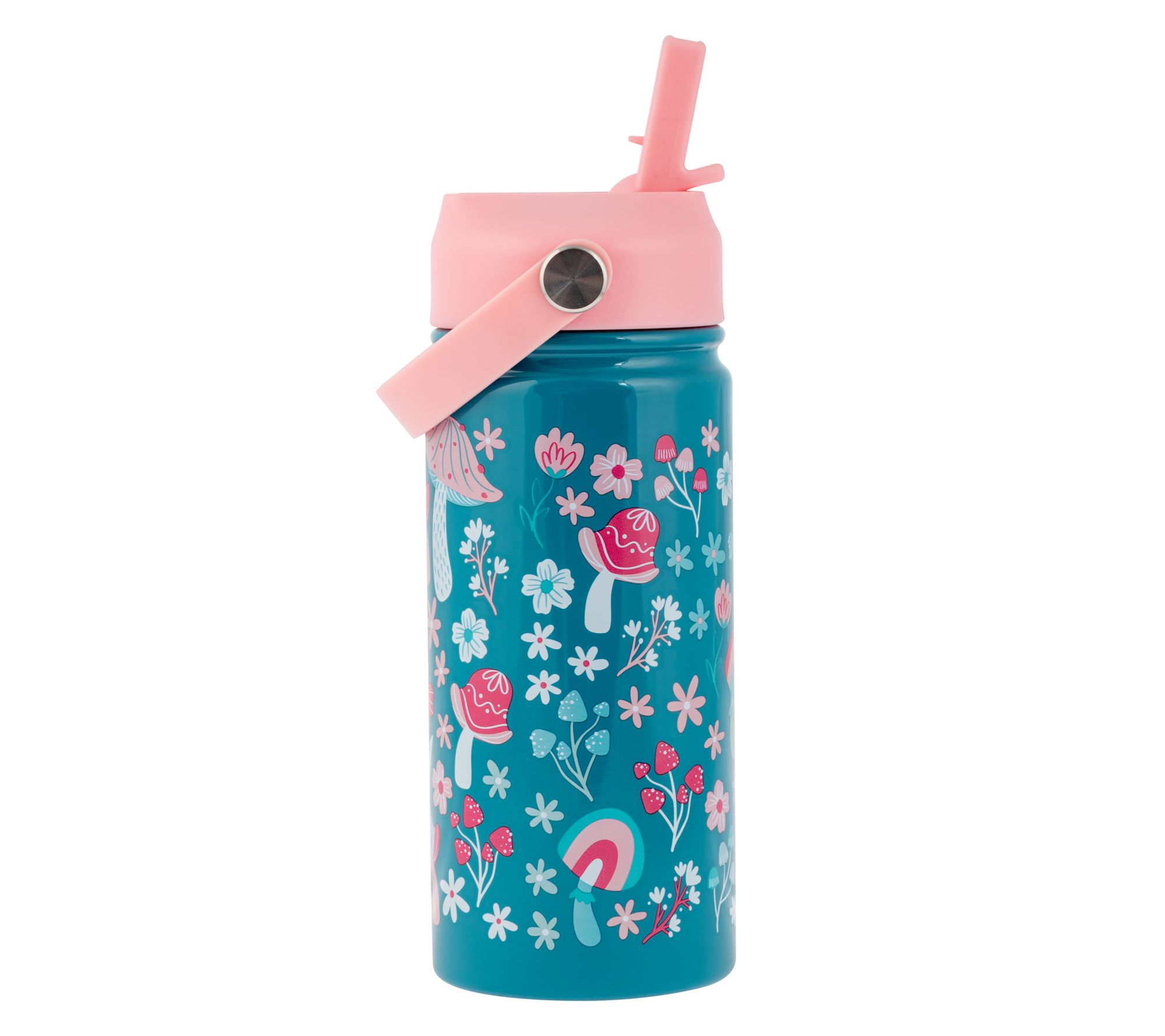 Stephen Joseph Kids Stainless Steel Water Bottle with Handle