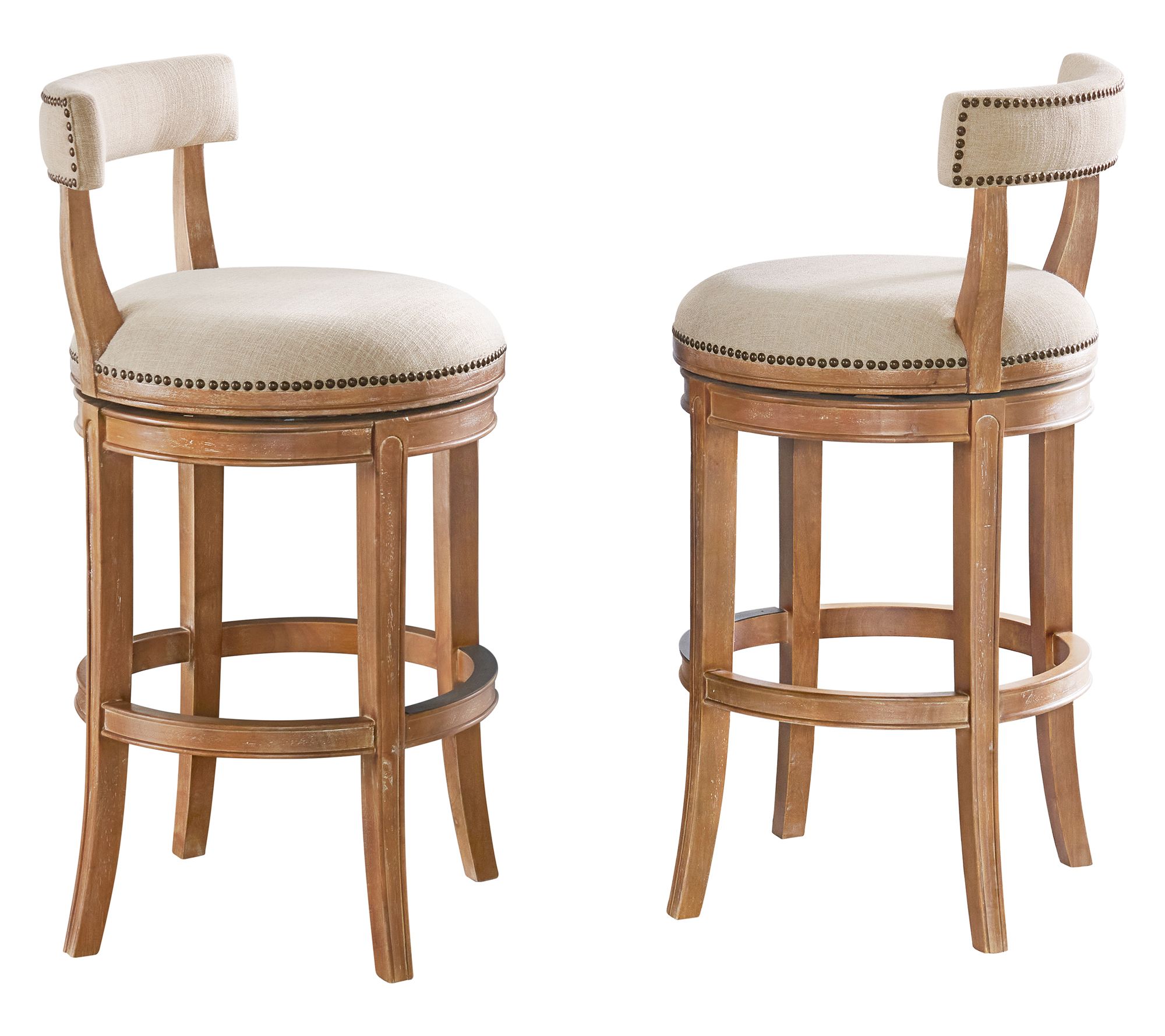 Alaterre Furniture Hanover 2 Swivel Bar HeightStools