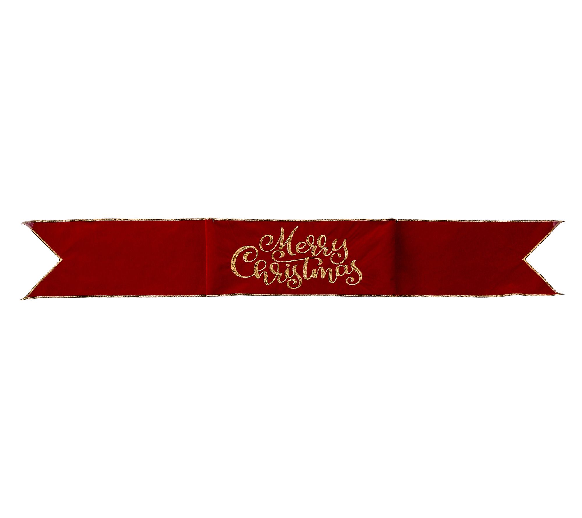 6" x 44" Velvet "MERRY CHRISTMAS" Banner by Valerie