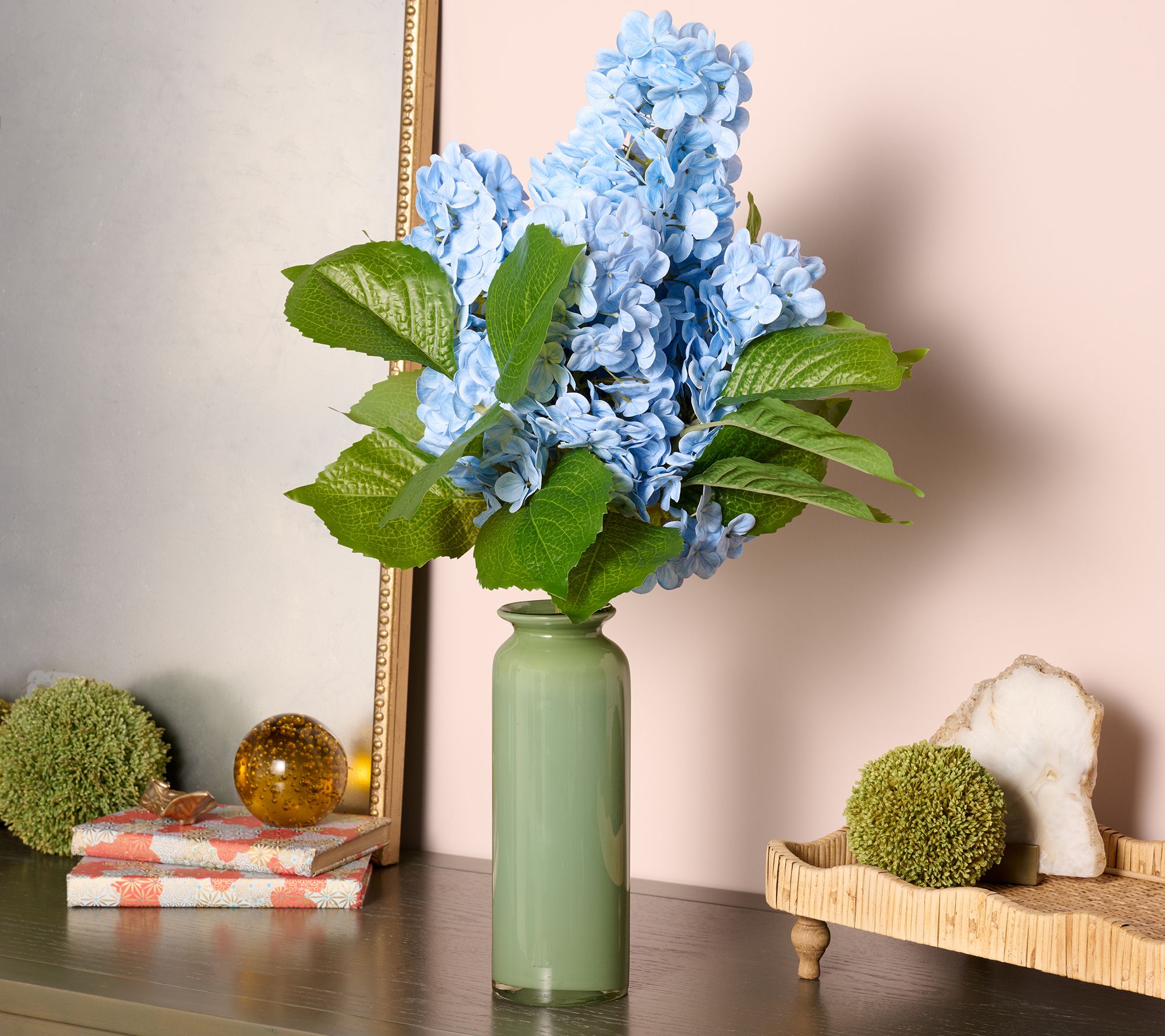 Indoor/Outdoor Faux Hyrdrangea Bouquet Urn Filler by Kim Gravel