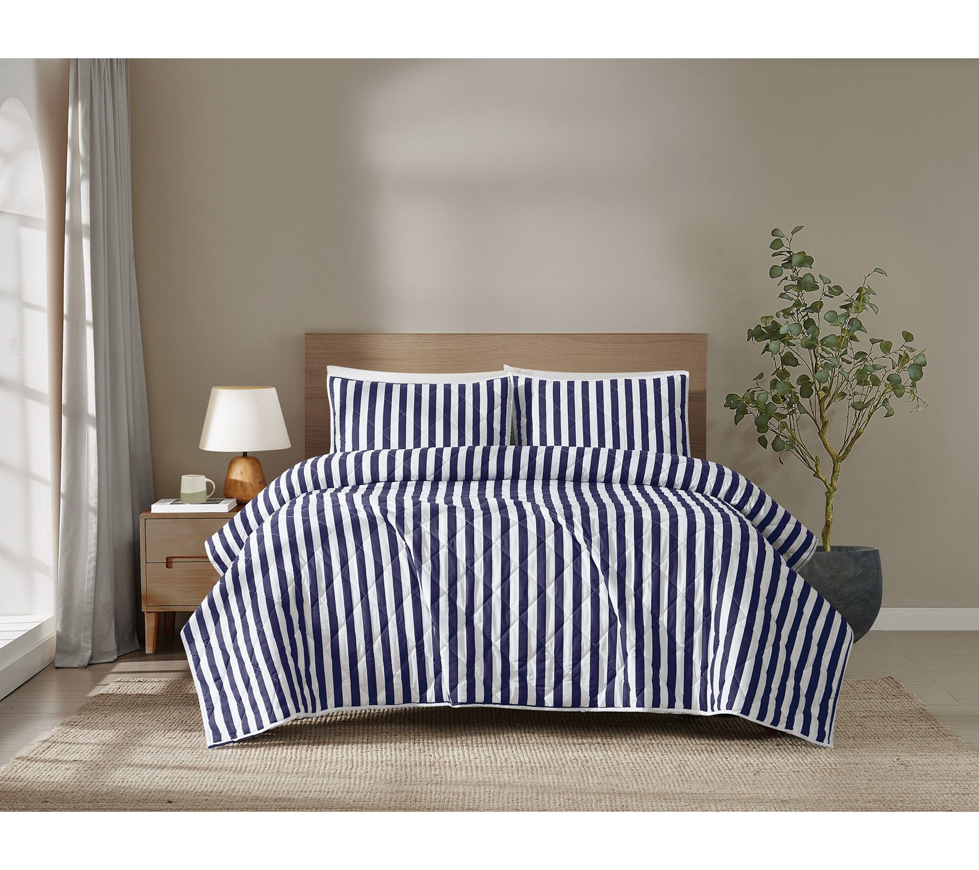 Brooklyn Loom Levi Stripe King Quilt Set