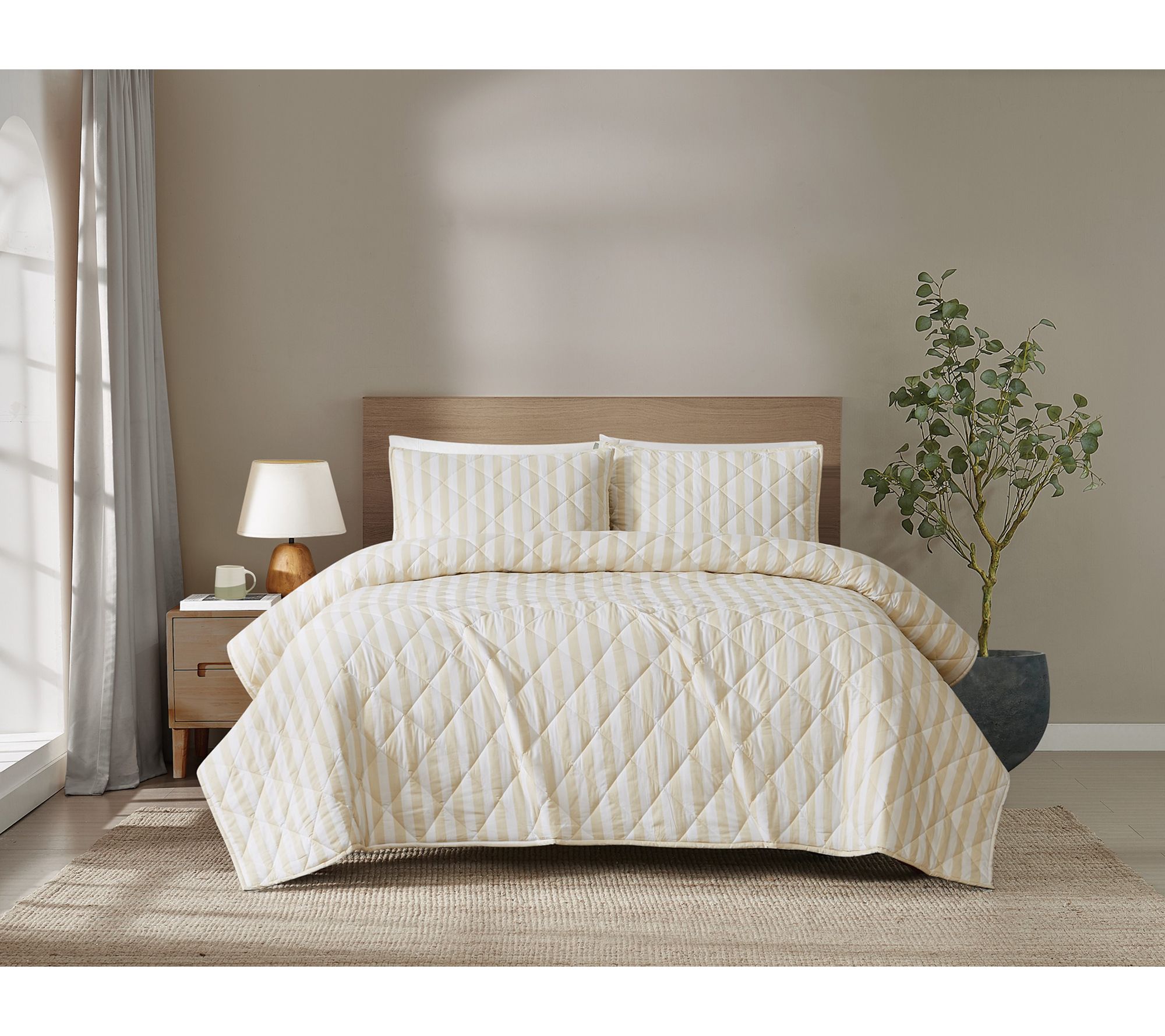 Brooklyn Loom Levi Stripe King Quilt Set