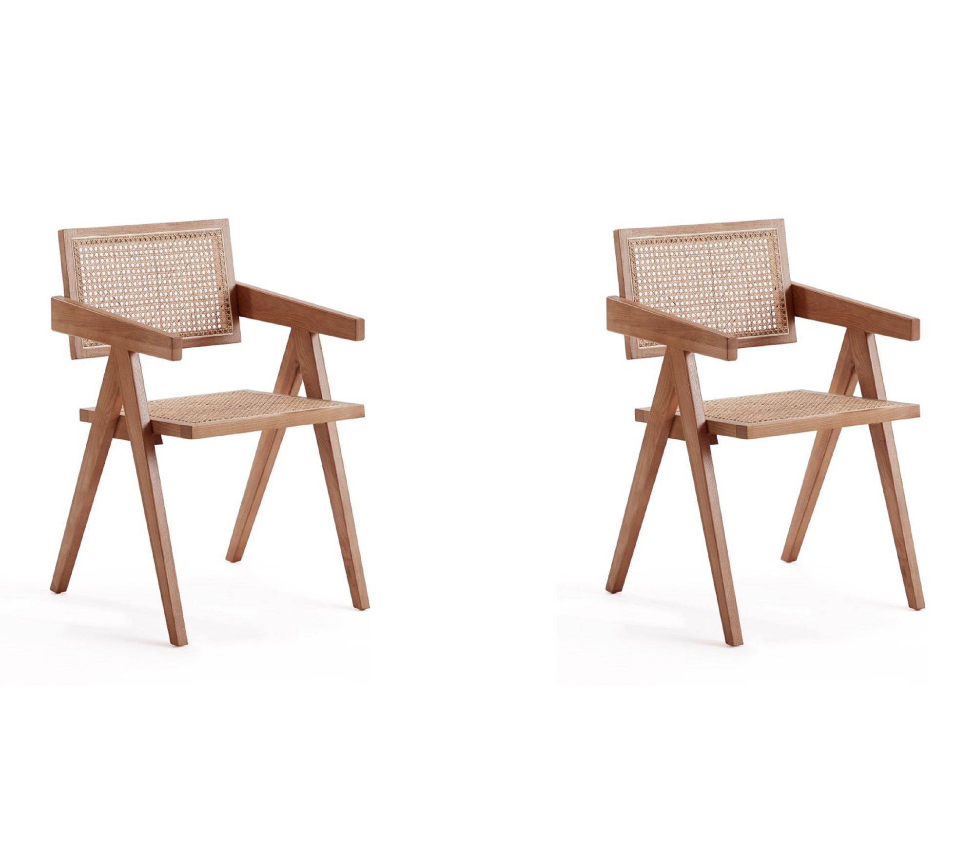 Manhattan Comfort Hamlet Wood Armchair - Set of2