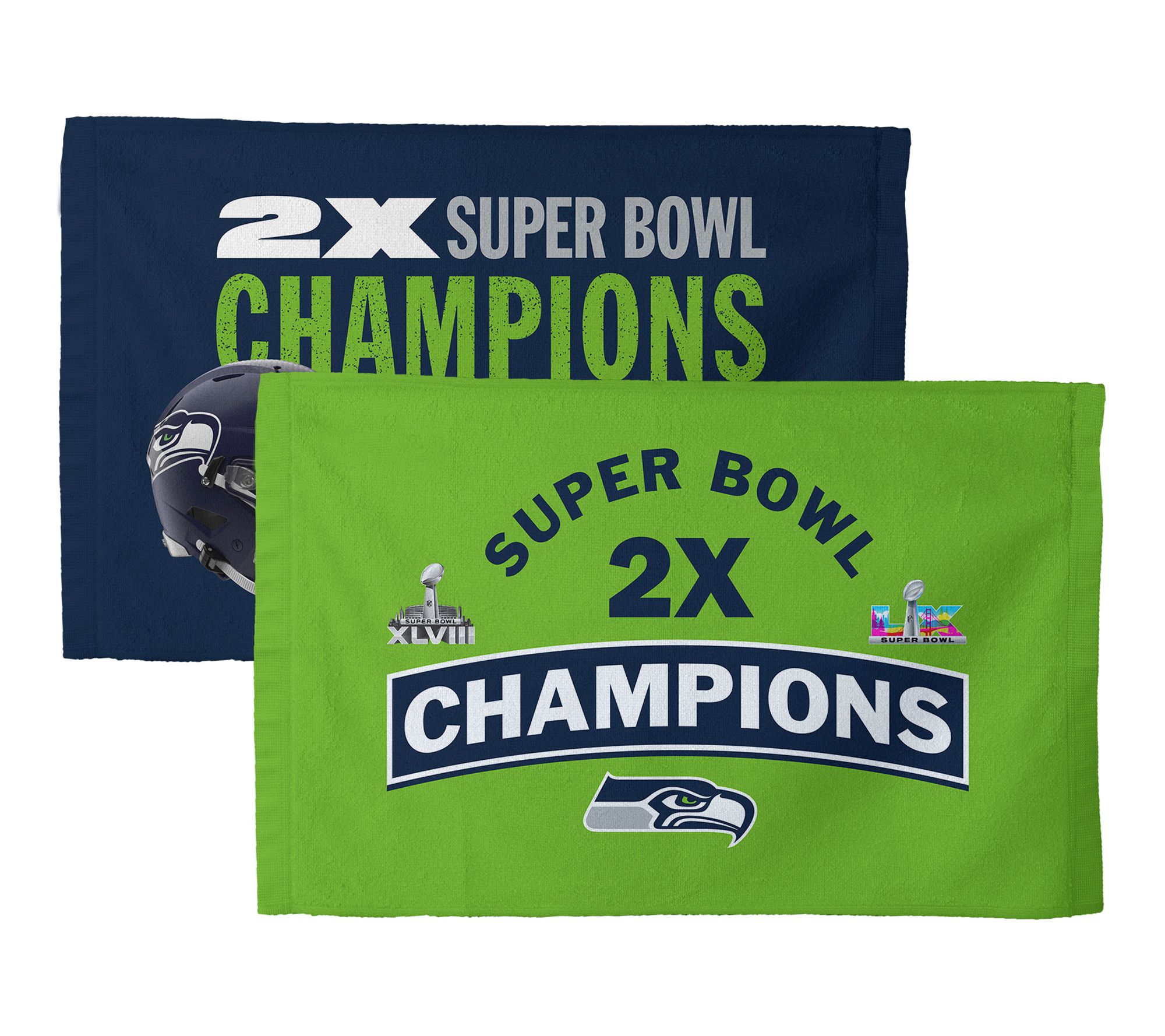 Northwest Super Bowl 2026 Seahawks 2 pack Champs Fan Towel