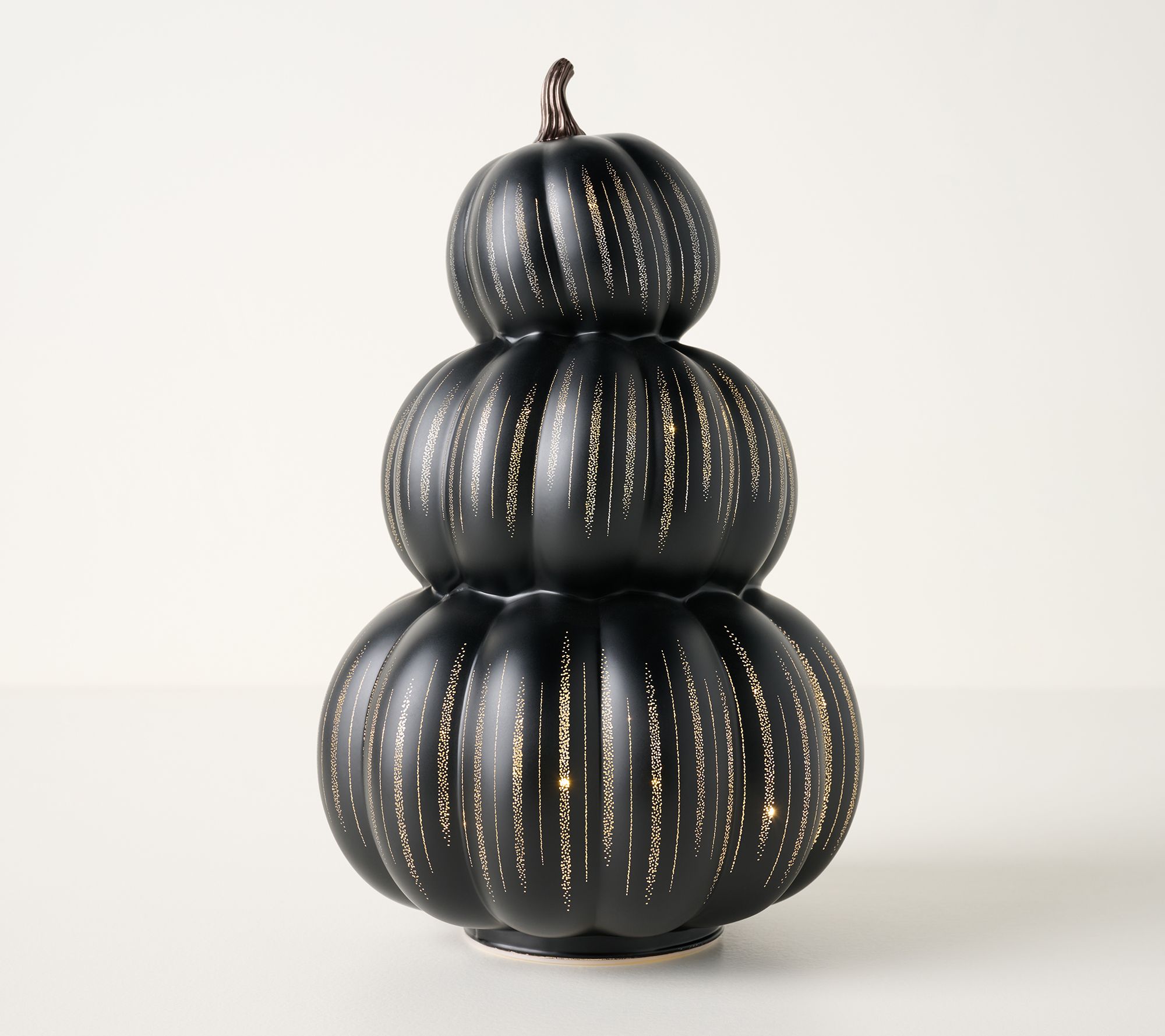 12.5" Starry Night Stacked Pumpkins by Valerie