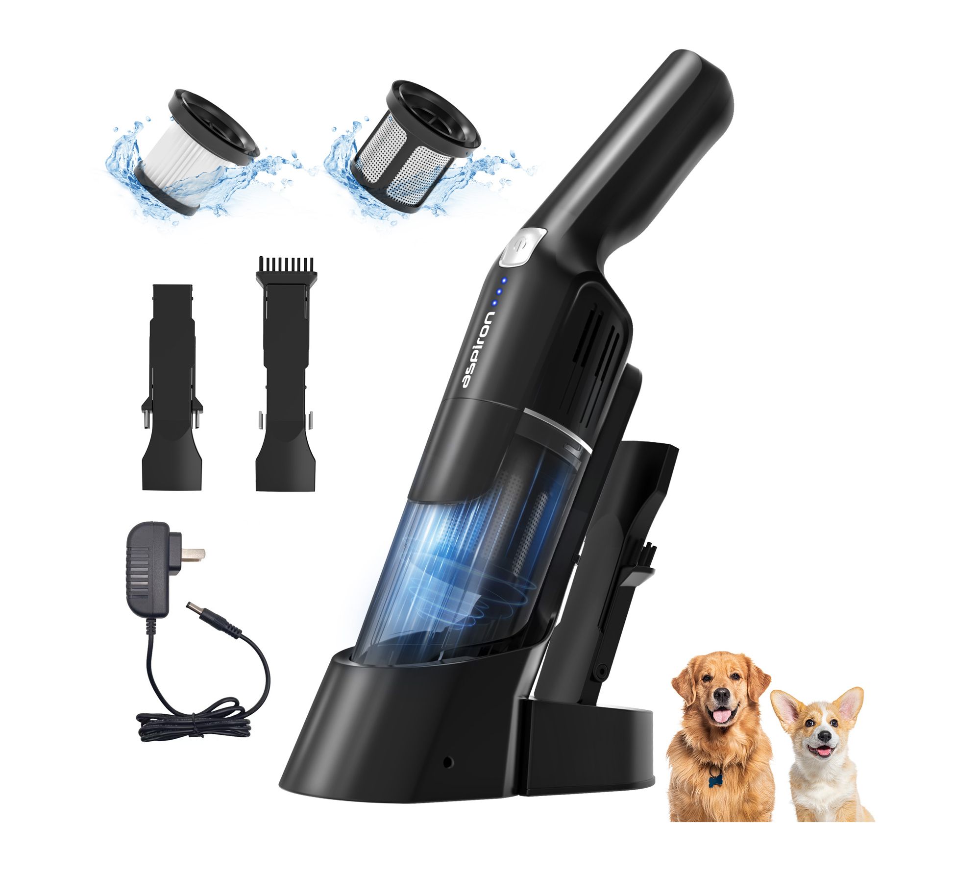 Aspiron 24KPA Cordless Handheld Vacuum