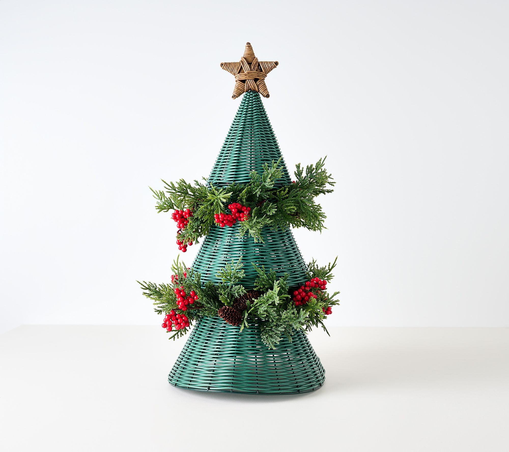"As Is" Home Reflections 23" Woven Tree or Snowman Decor