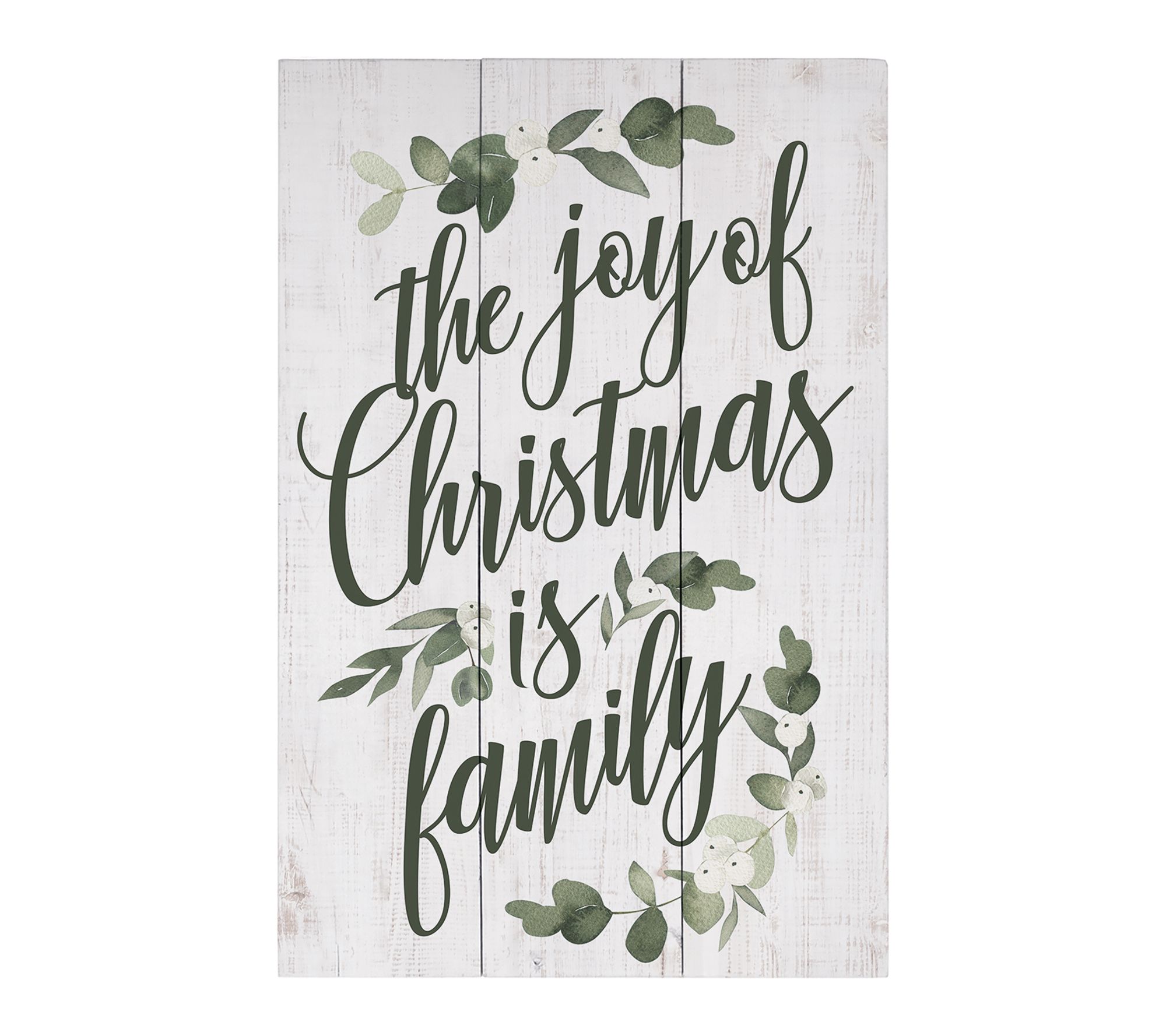 Sincere Surroundings 16" Joy Of Christmas Family Rustic Pallet