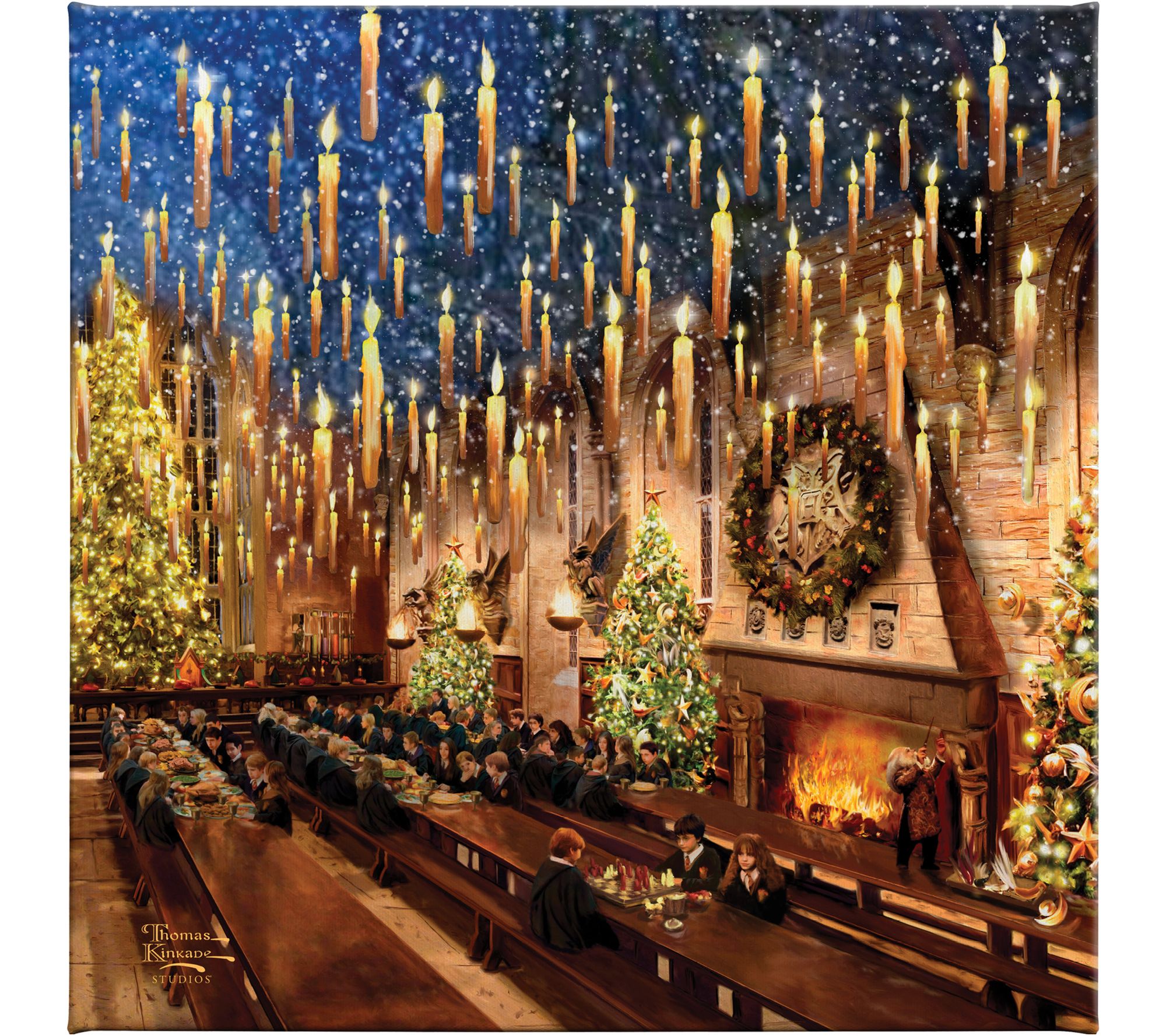 Thomas Kinkade Harry Potter Great Hall - 14x14Gallery Wrap