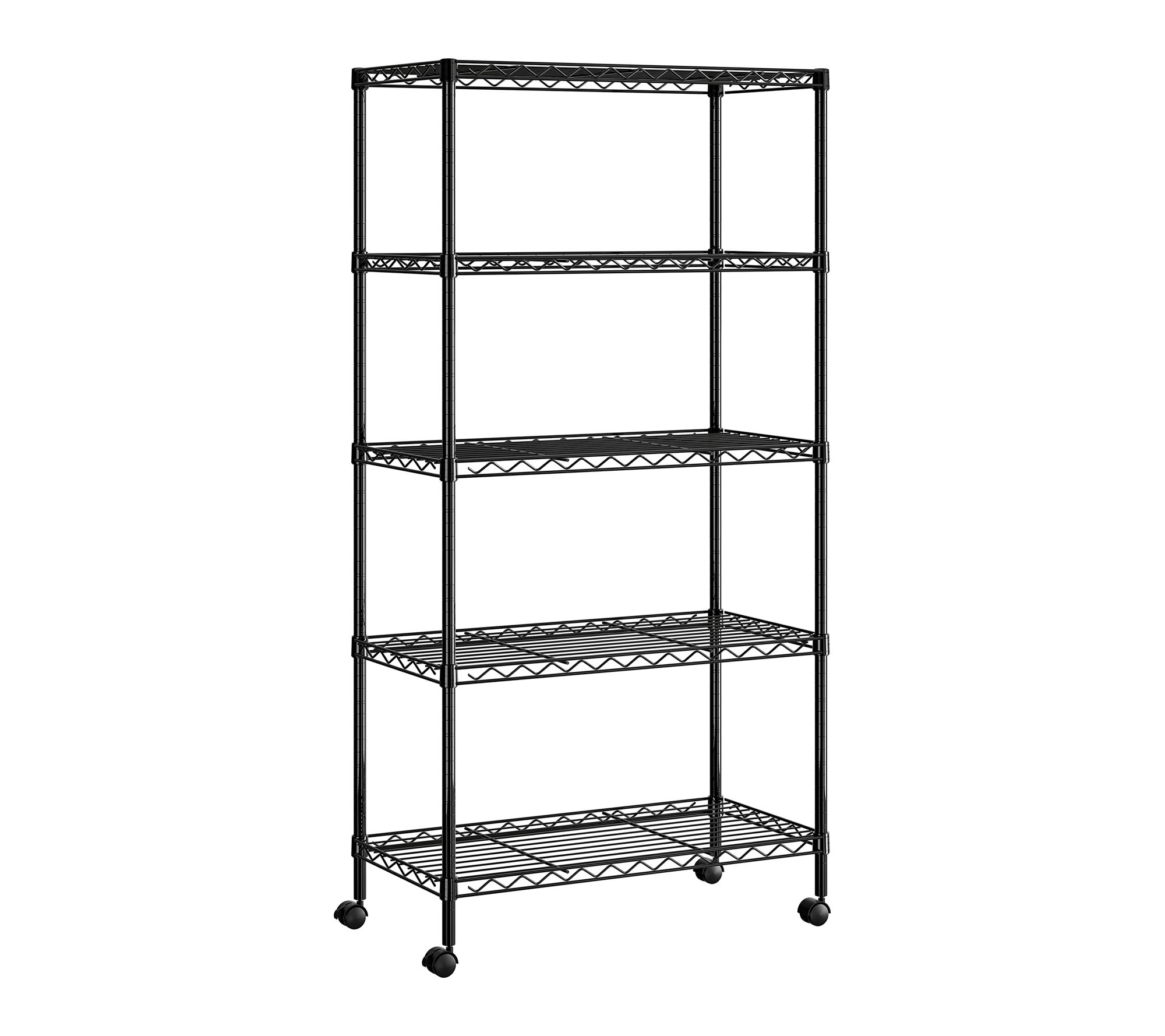Seville Classics 5 Tier Wire Shelving, 30" W x 14" D x 60" H