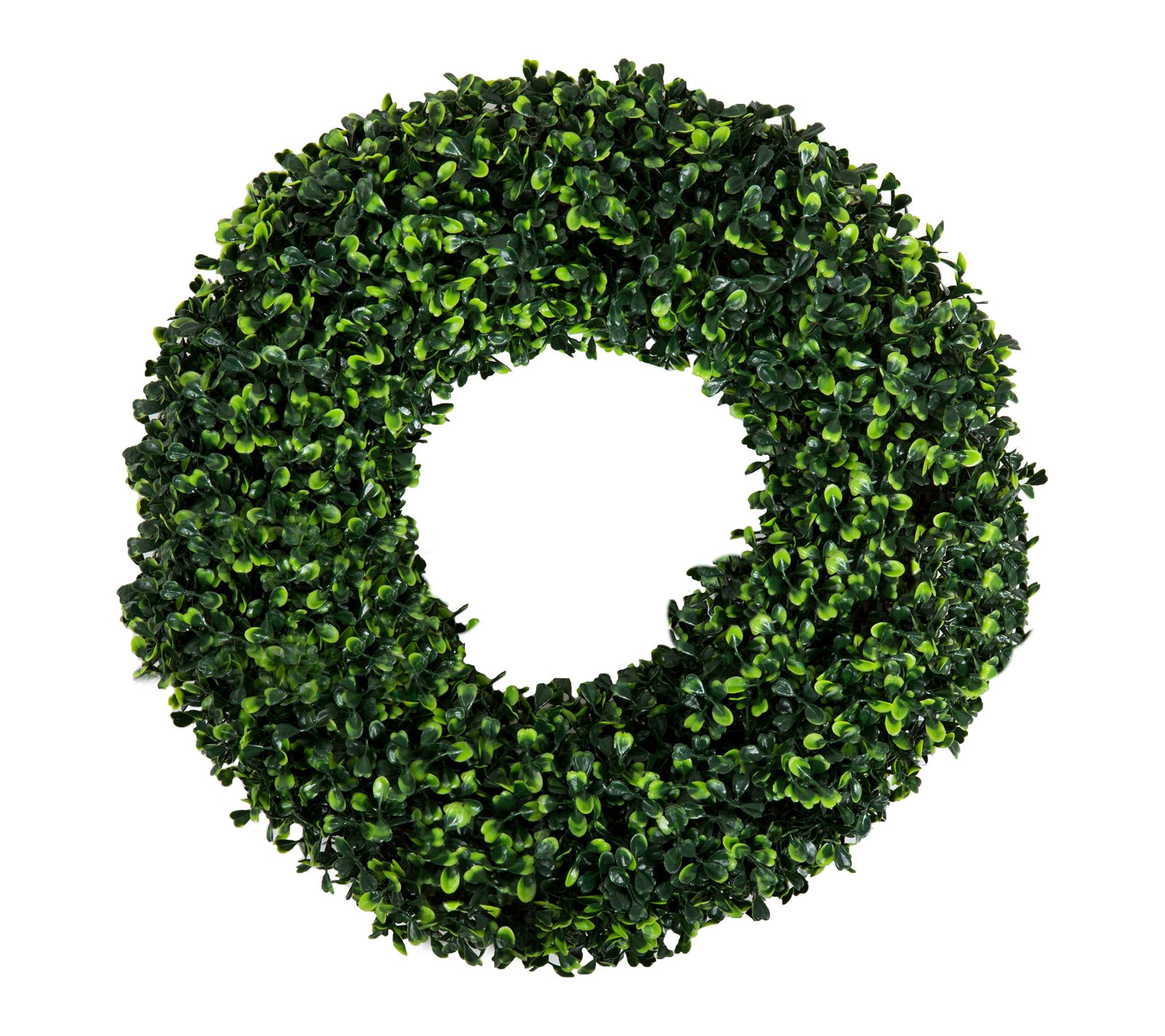 Pure Garden 16.5" Round Boxwood Wreath for Front Door