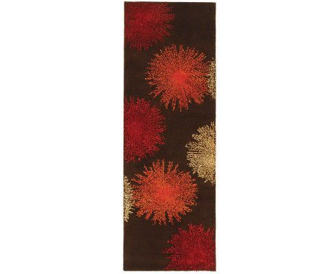 Soho 2'6" x 8' Abstract Handtufted Wool/ViscoseBlend Runner