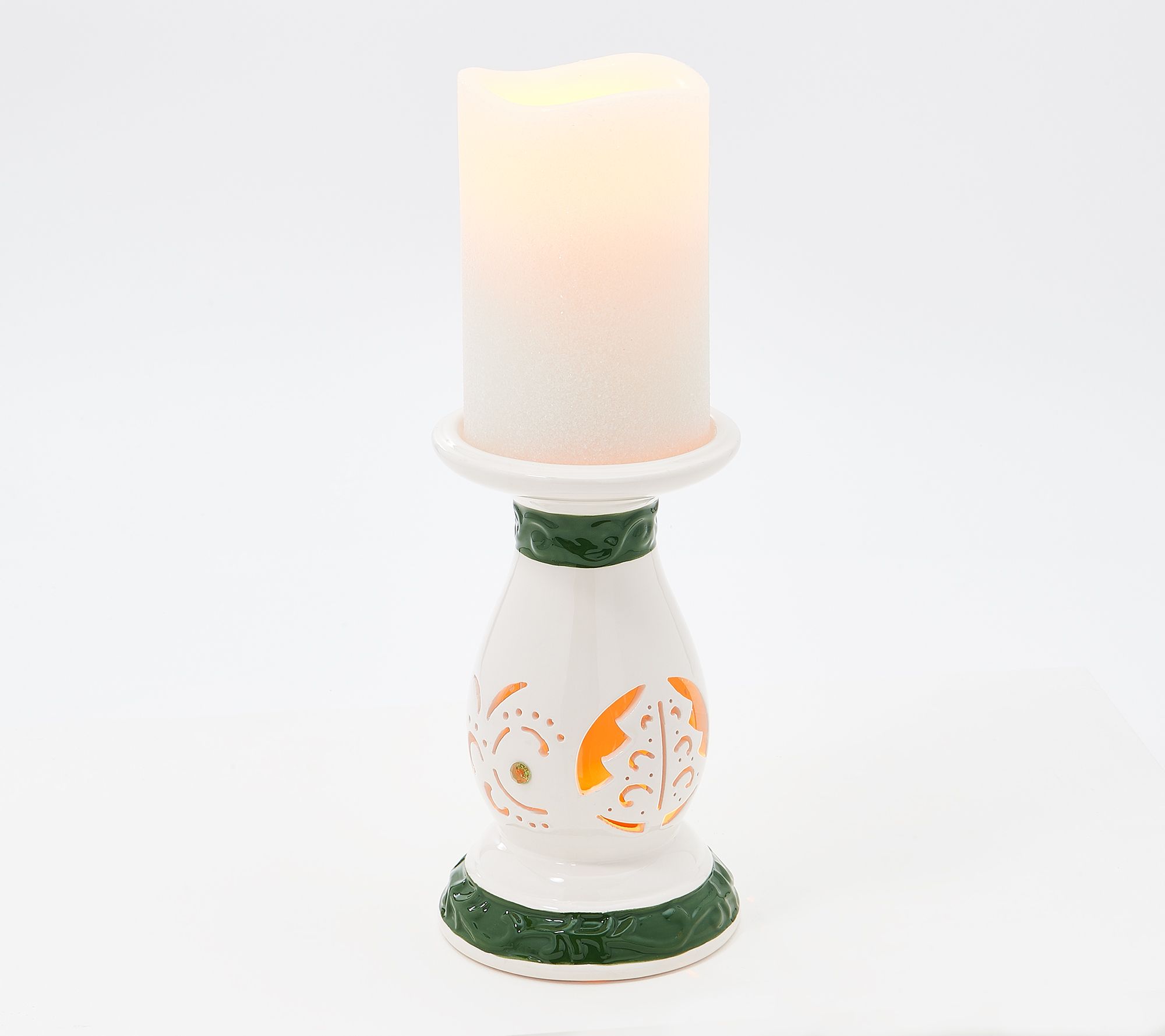 Lightscapes Cutwork Pedestal with Lightscapes Candle