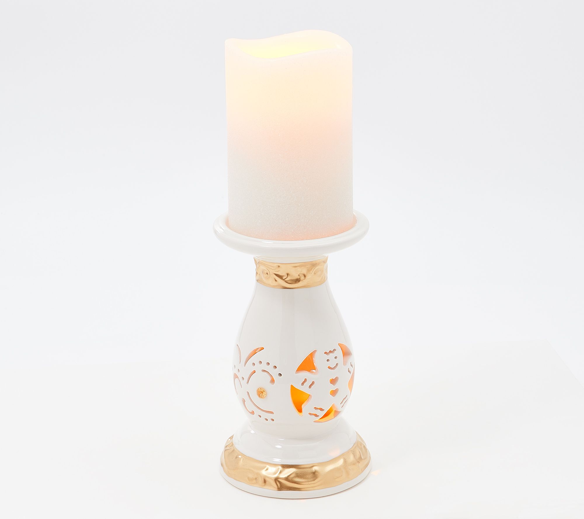 Lightscapes Cutwork Pedestal with Lightscapes Candle