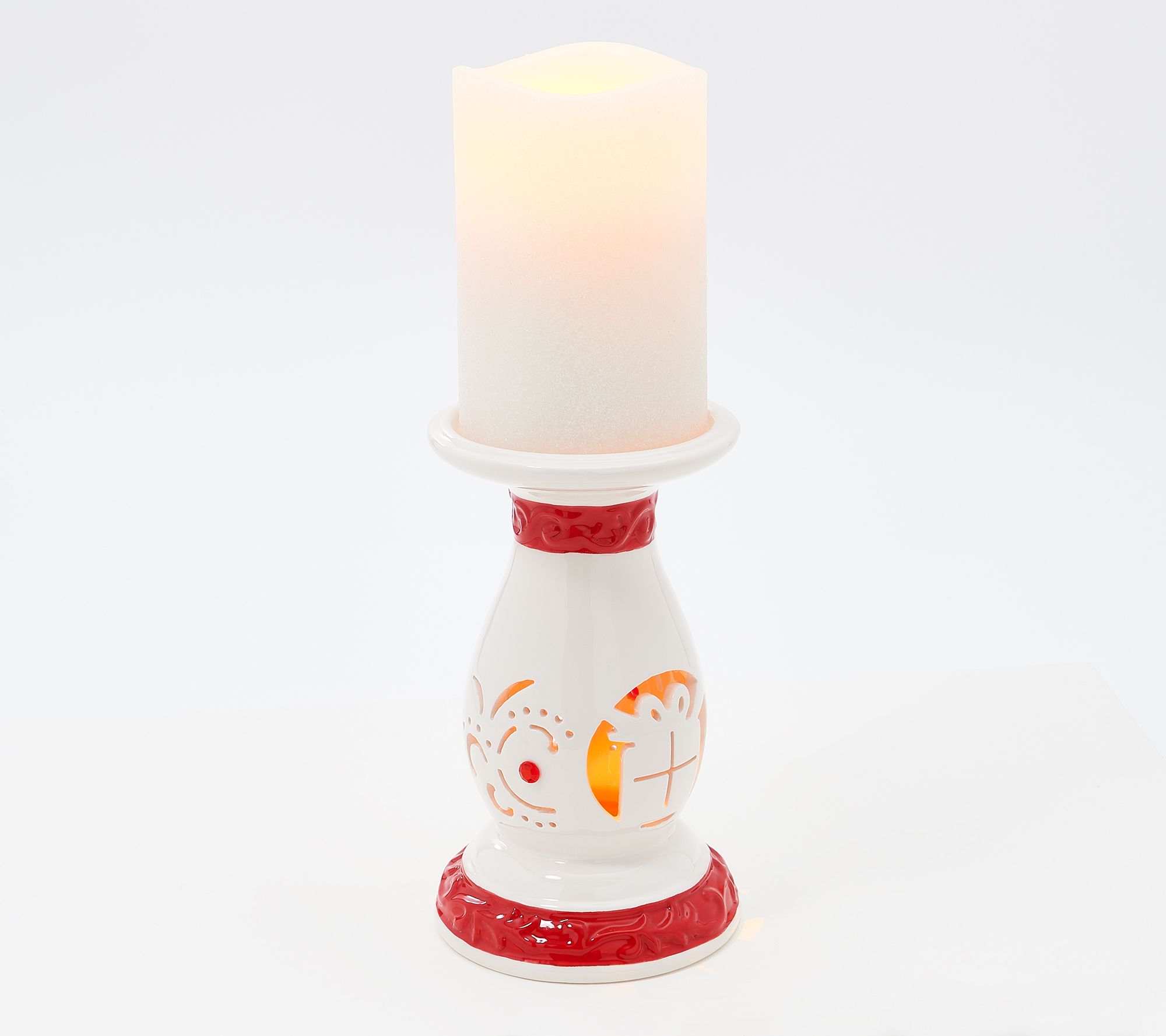 Lightscapes Cutwork Pedestal with Lightscapes Candle