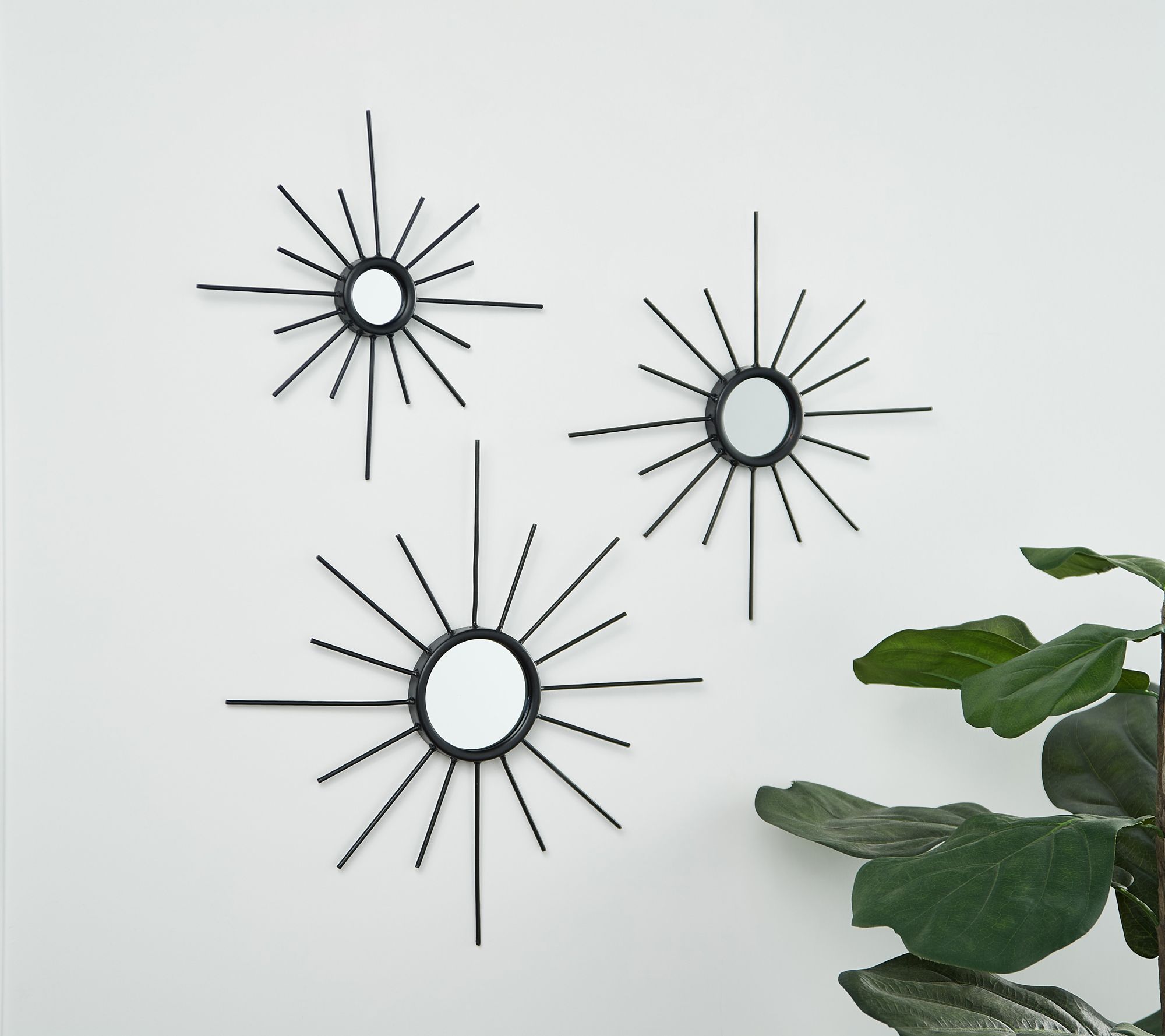 Home Reflections 3Piece Starburst Mirror Set