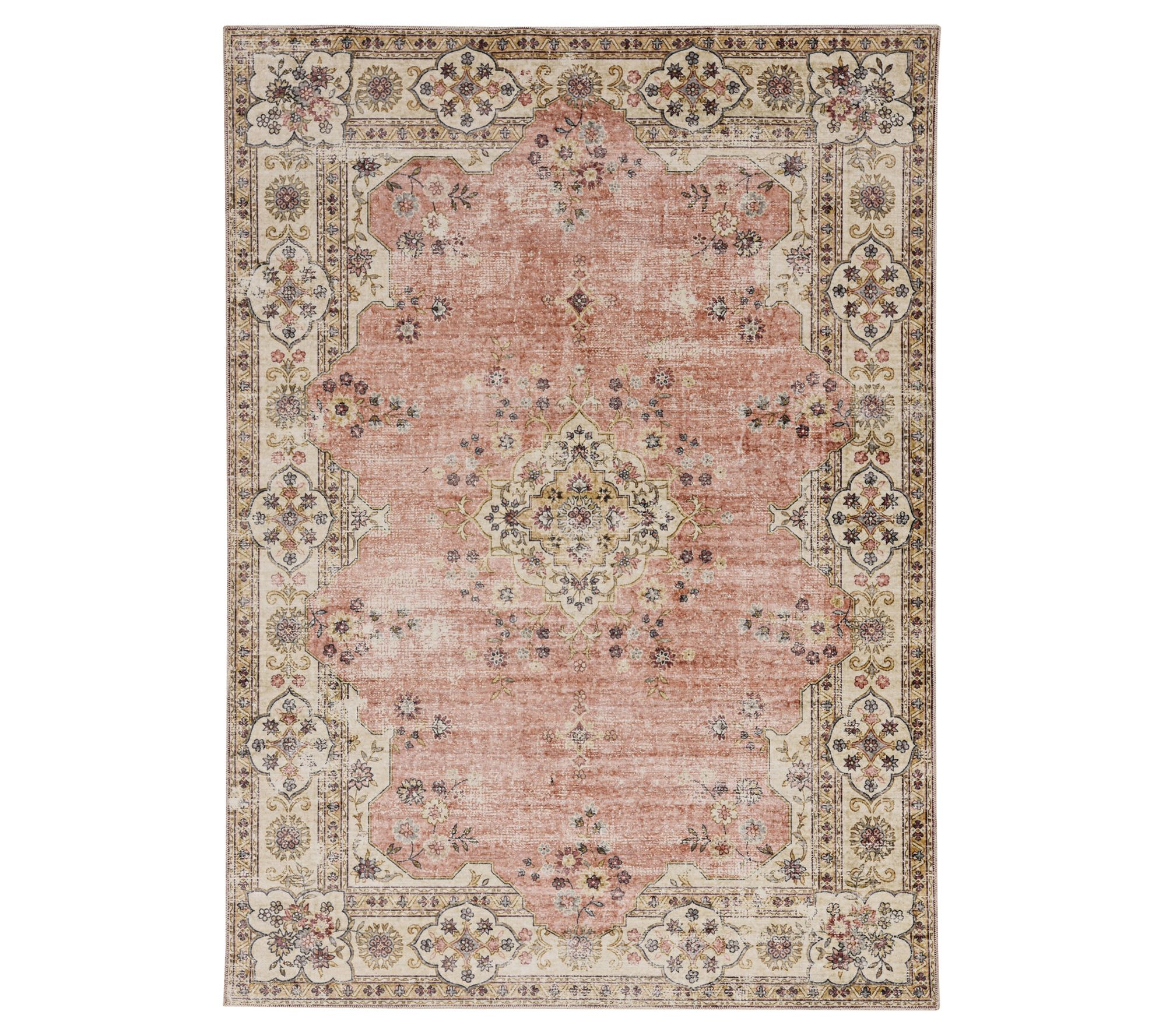 Linon Home Mac Washable 3'x5' Non-Slip Decorati ve Stylish Rug