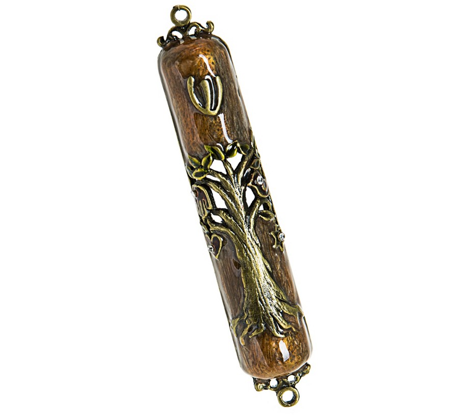 Copa Judaica Mezuzah Case Tree of Life