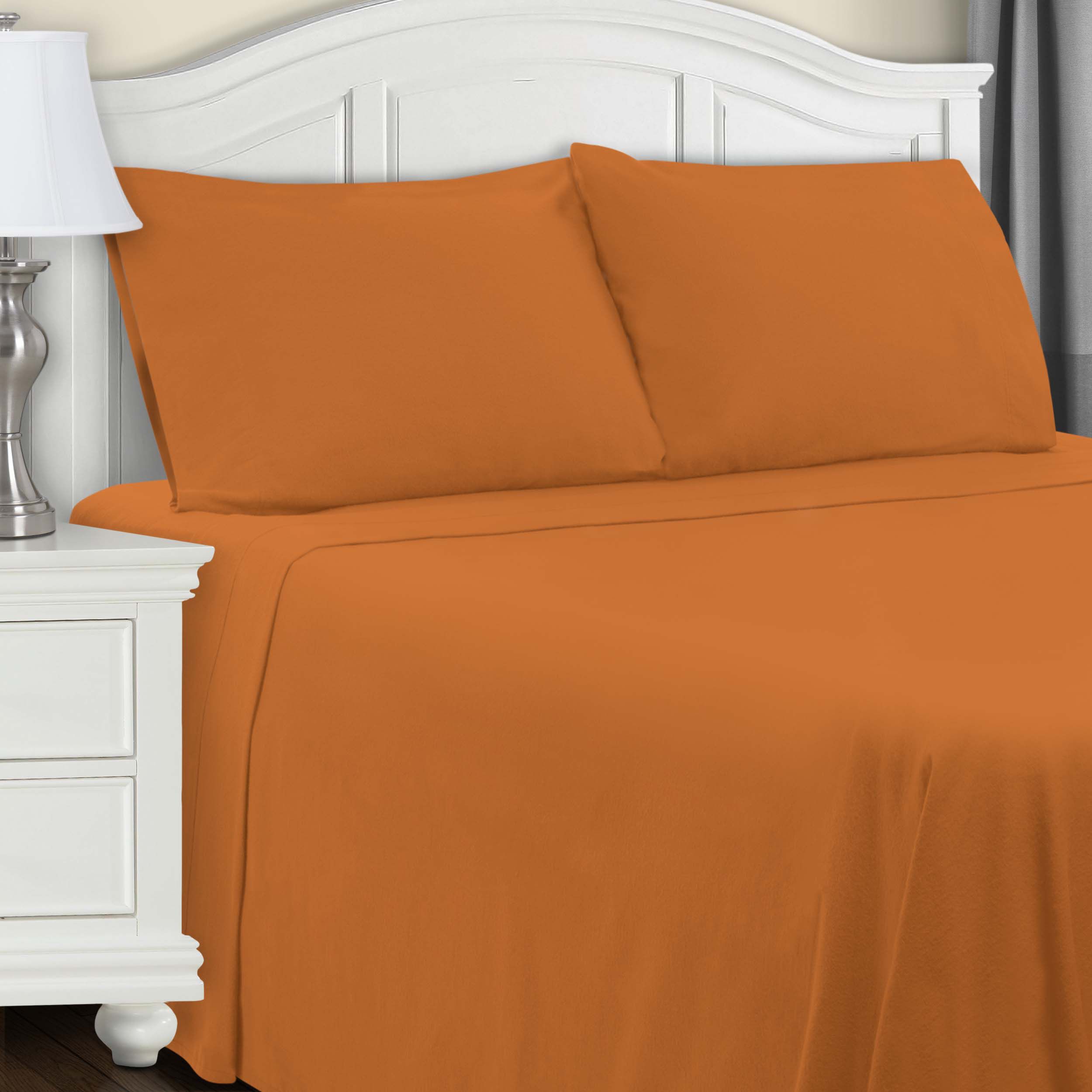 Superior Cotton Solid Deep Pocket 3 Piece SheetSet, Queen