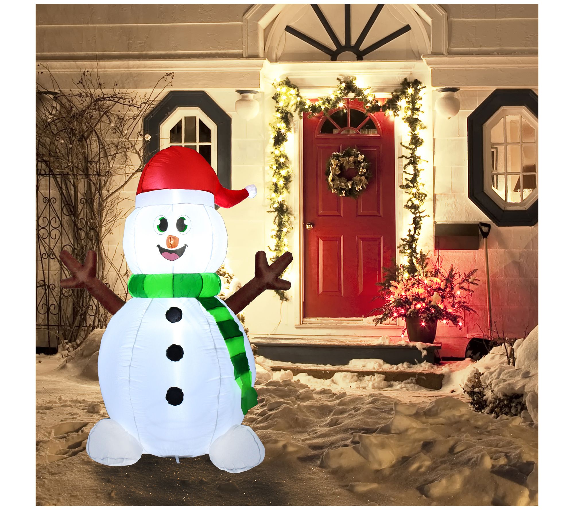 Joiedomi 5' Snowman with Scarf - QVC.com
