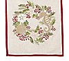 13" x 72" Sandy Holiday Embroidered Table Runne r by Valerie, 1 of 2