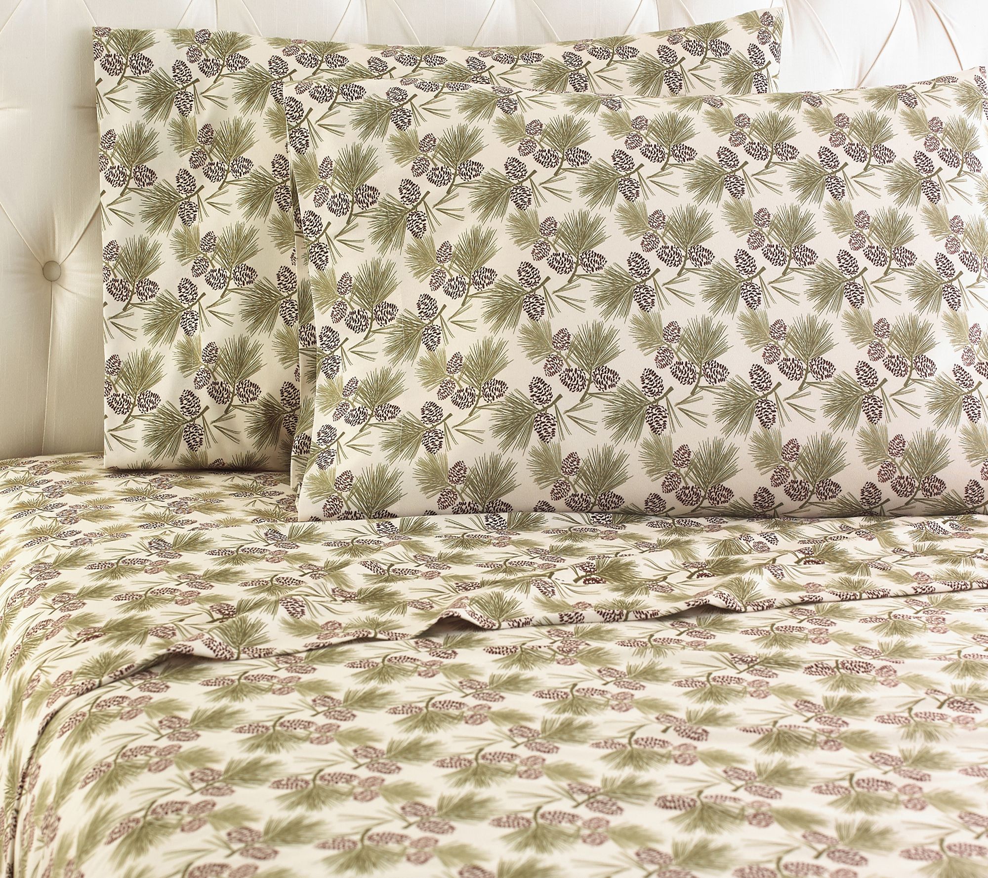 Shavel Micro Flannel Printed Queen Sheet Set