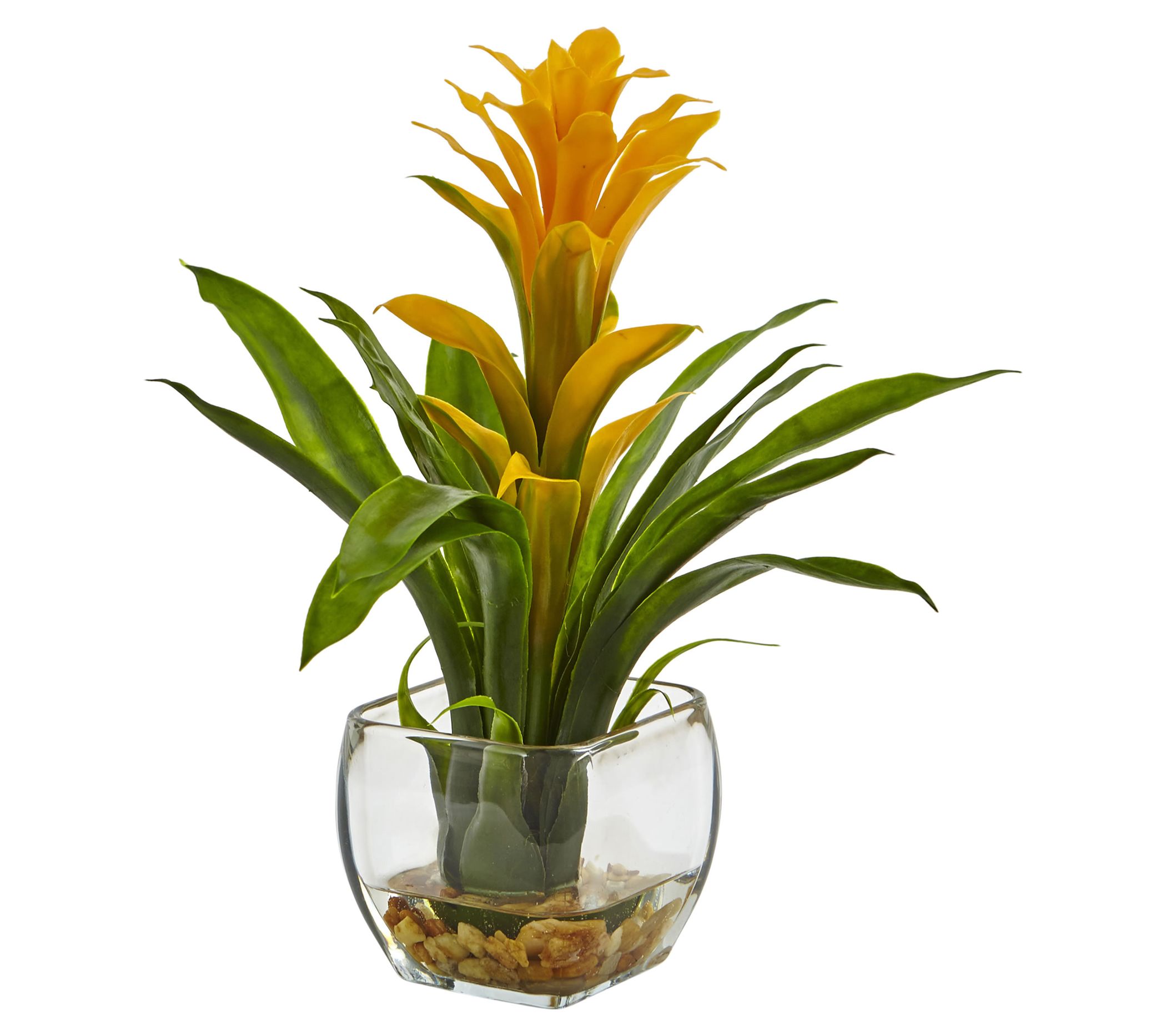 Bromeliad with Vase Arrangement by Nearly Natural